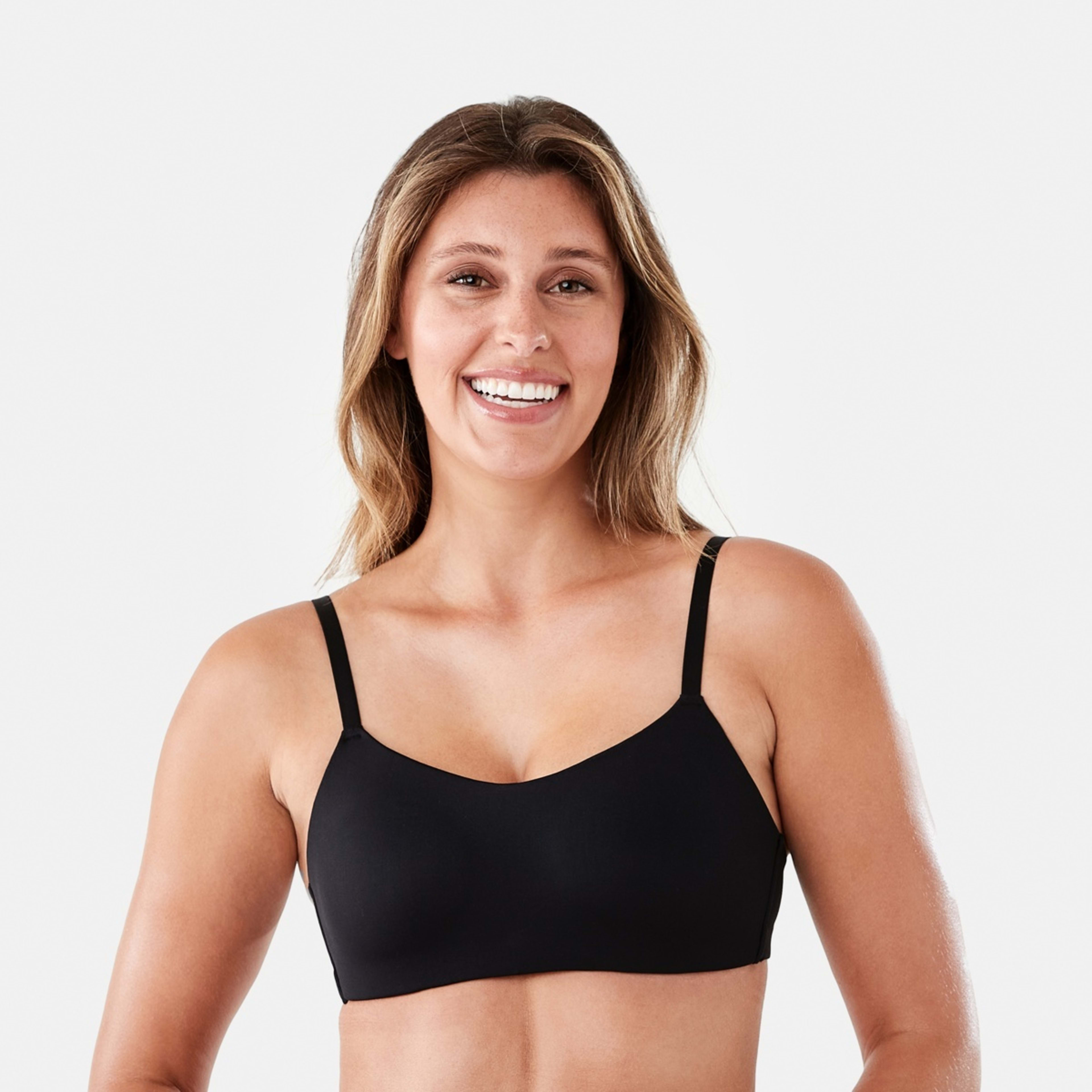 1 Wirefree Smooth Scoop Bra Black, 1 of 6