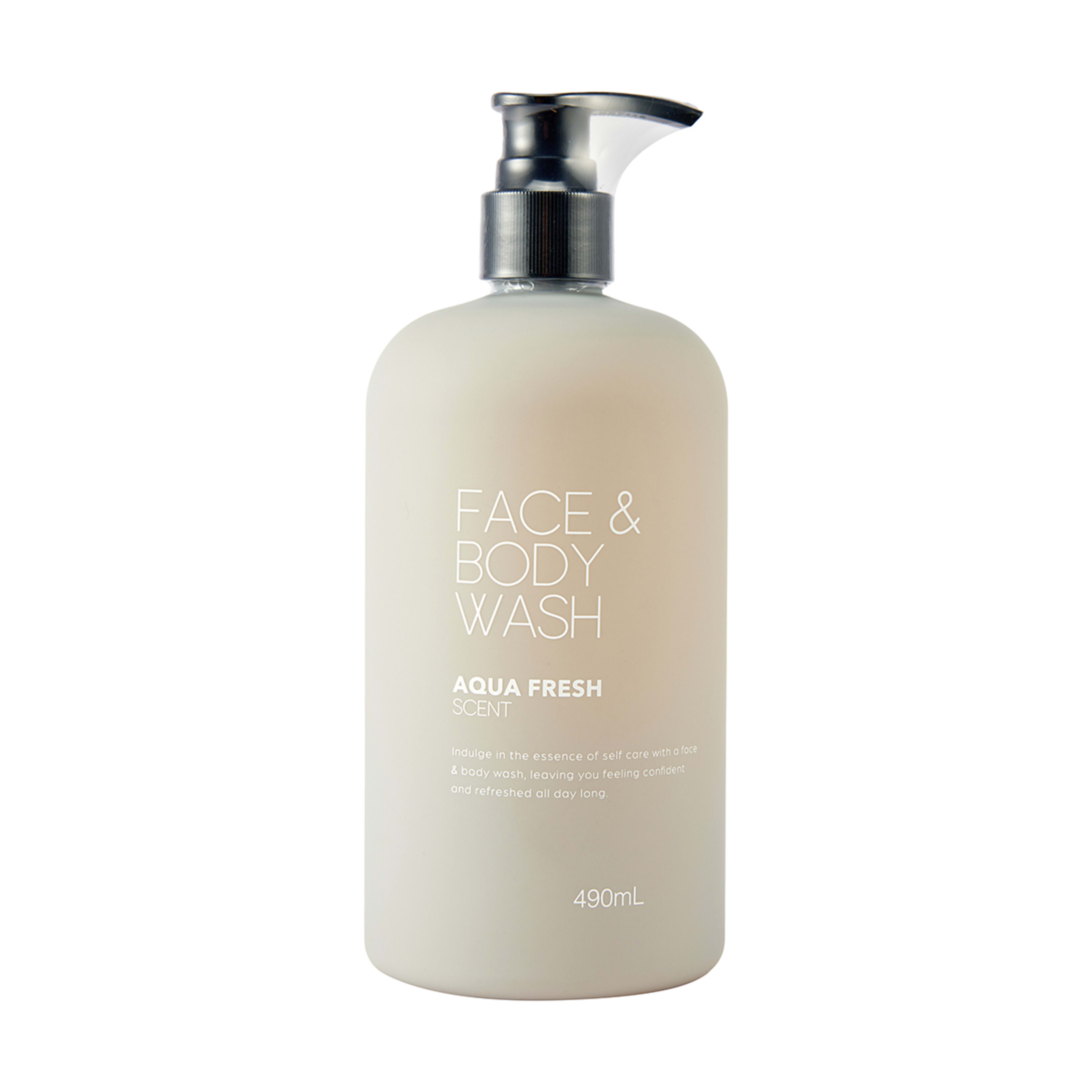 Face and Body Wash 490ml Aqua Fresh Scent Kmart