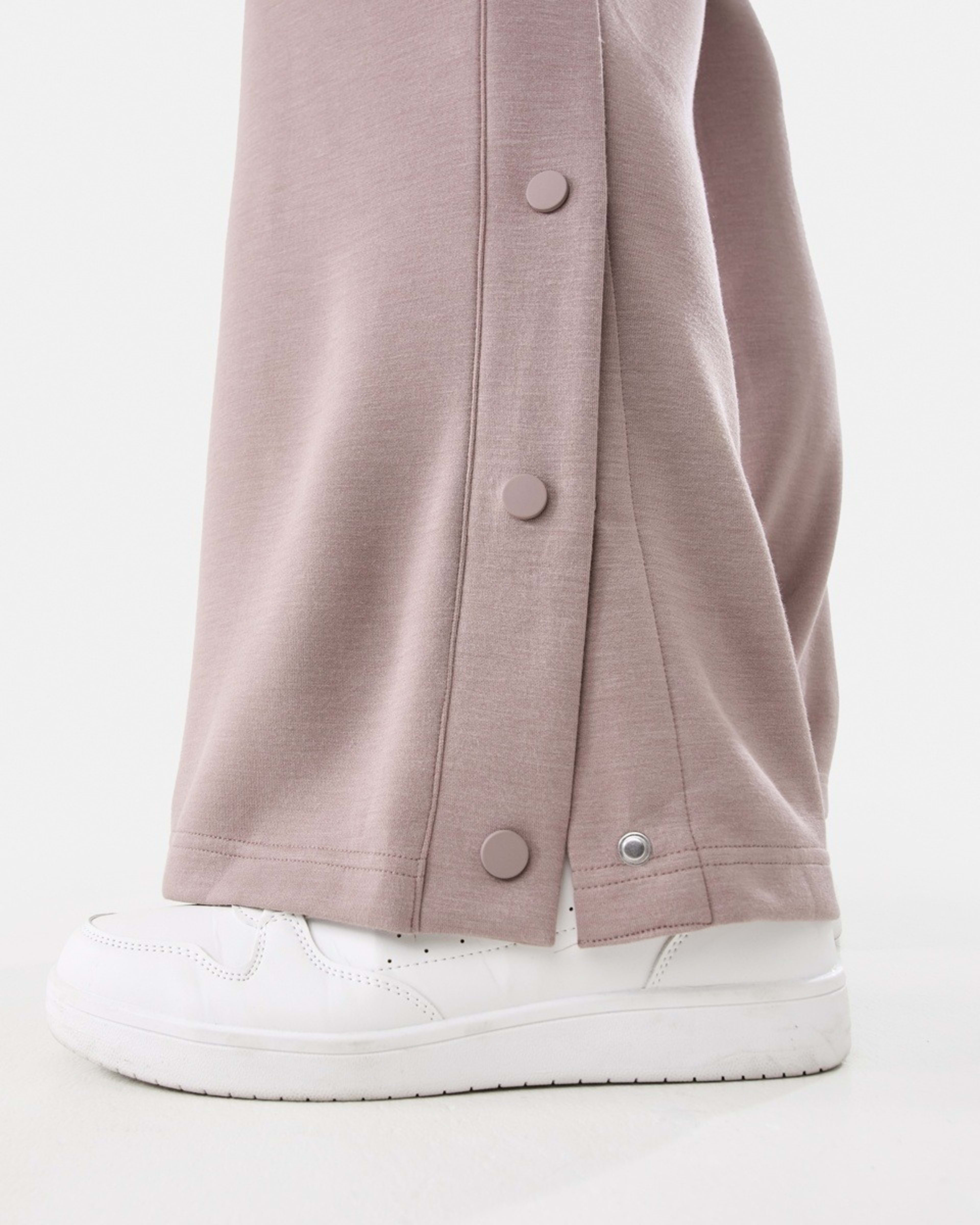 7 Active Womens Snap Trackpants Taupe Tawn, 7 of 10