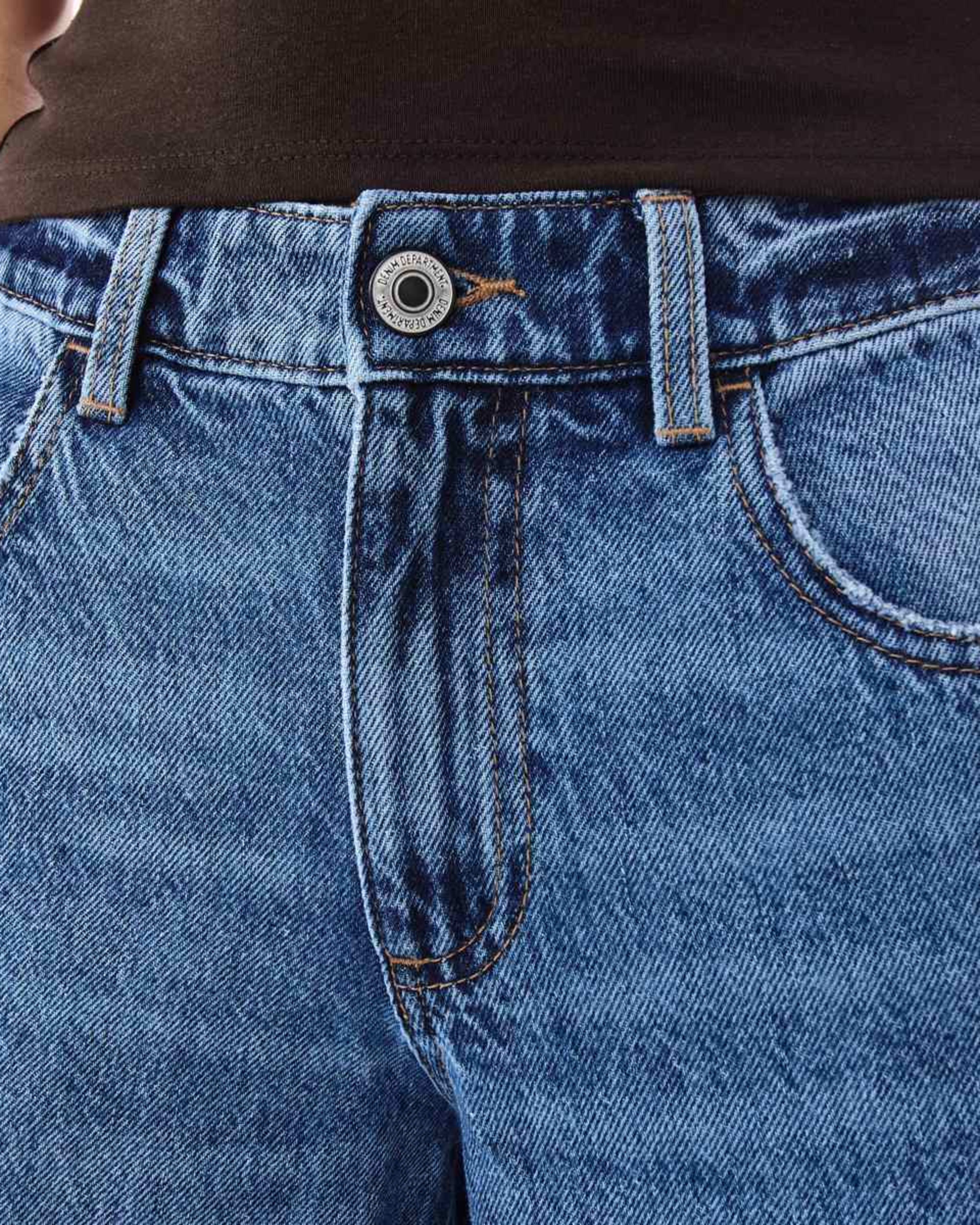 7 Side Stripe Wide Leg Jeans MID WASH, 7 of 10