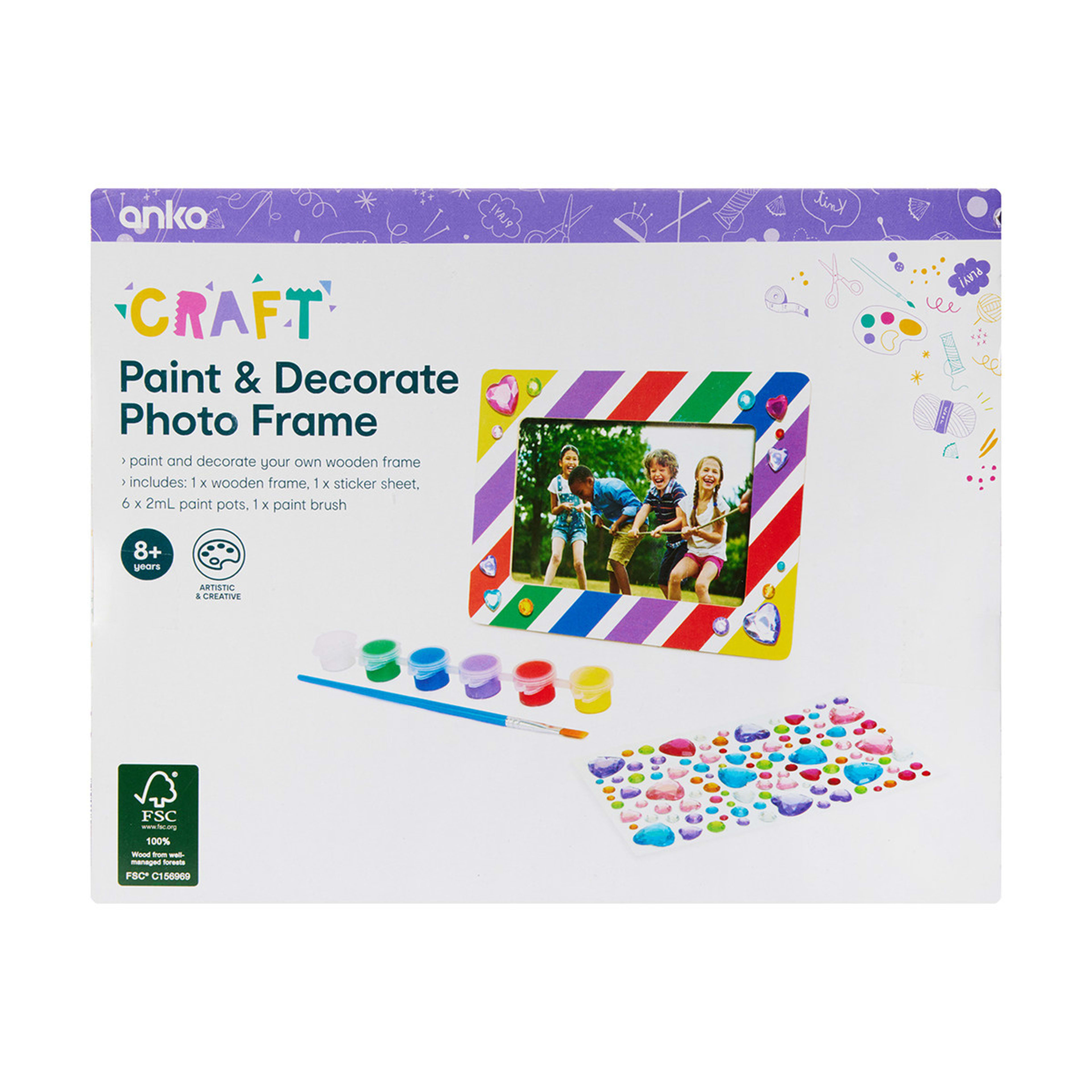 Paint and Decorate Photo Frame Kmart