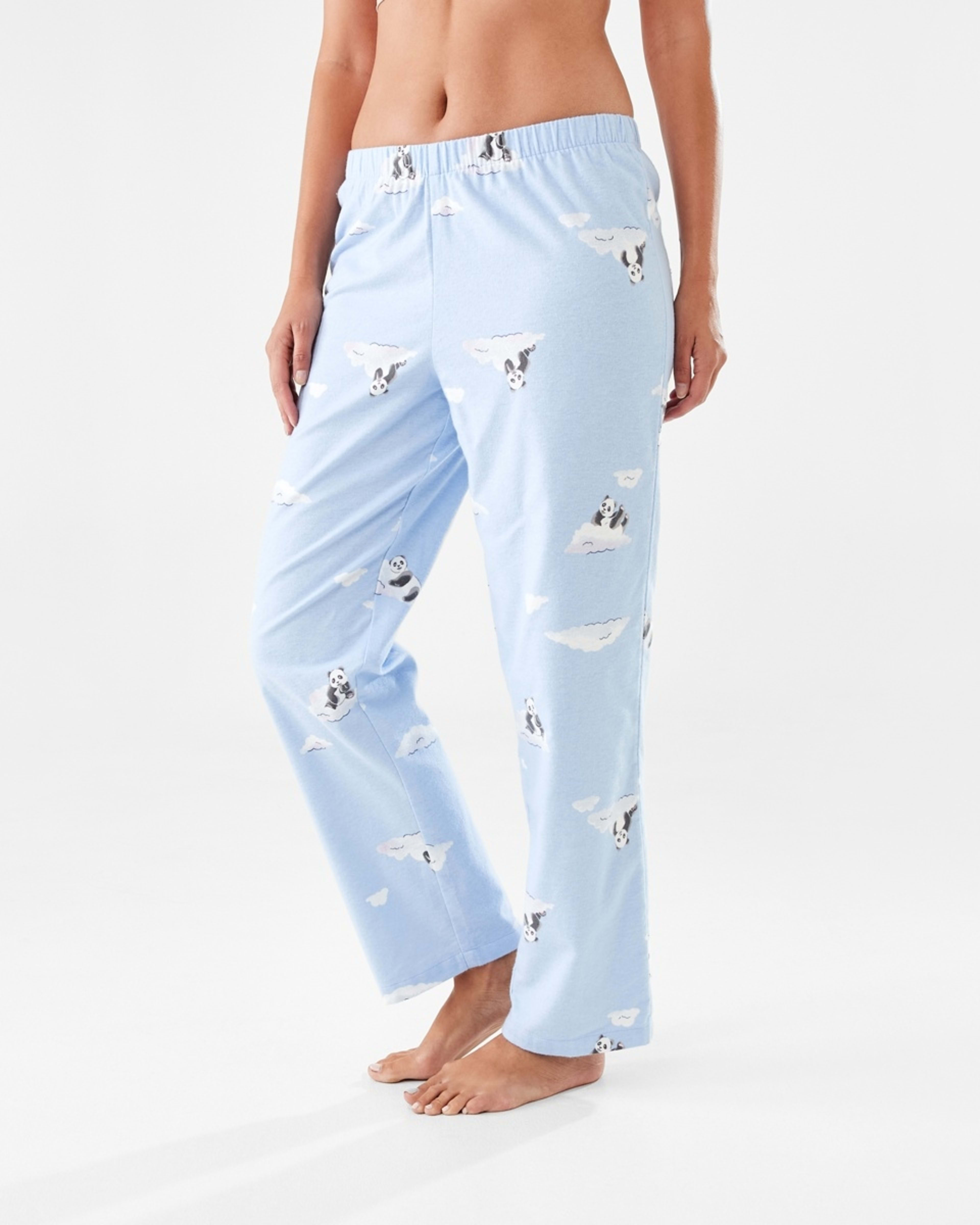 2 Printed Flannel Pants Panda, 2 of 5