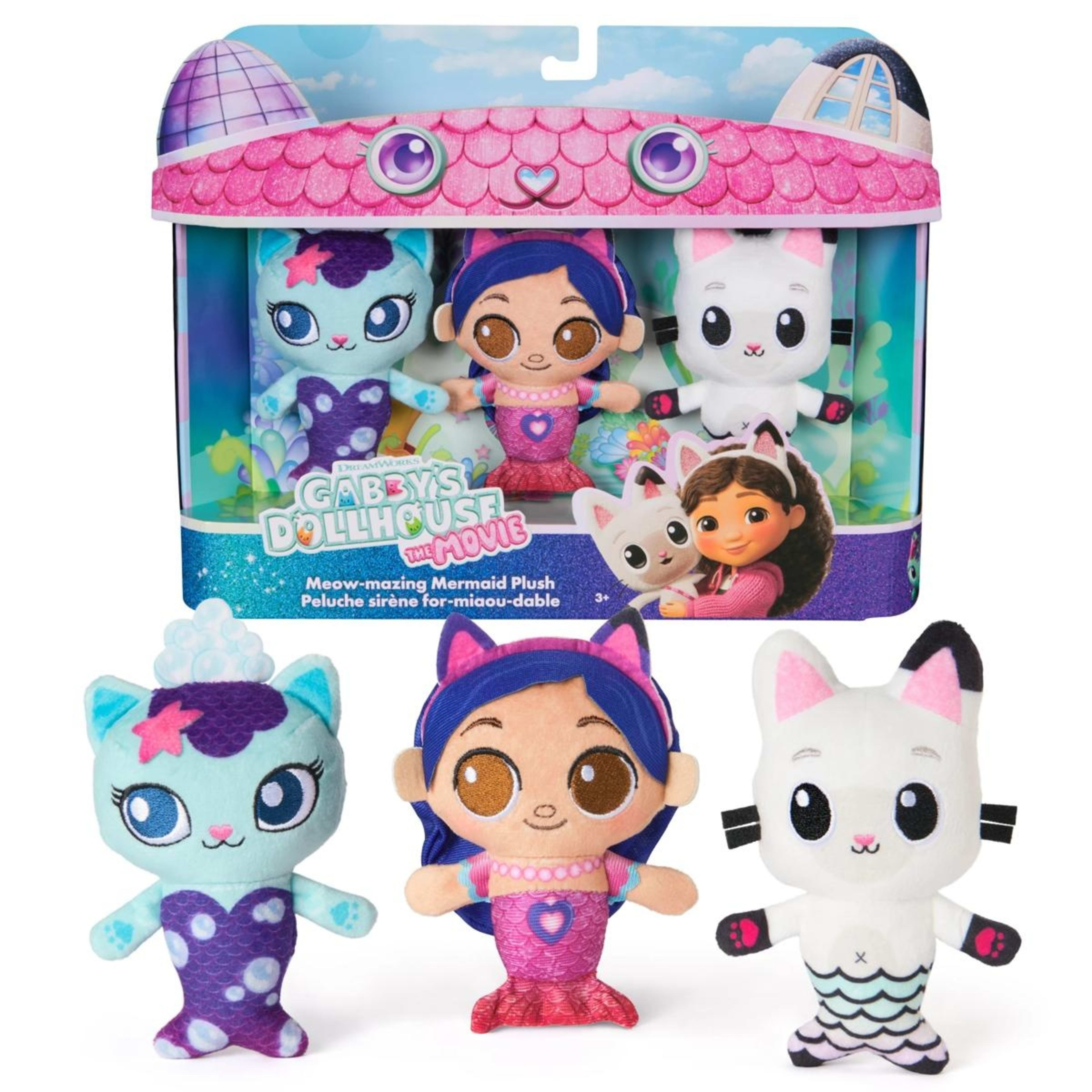 1 Gabby's Dollhouse: The Movie Meow-mazing Mermaid Plush Pack