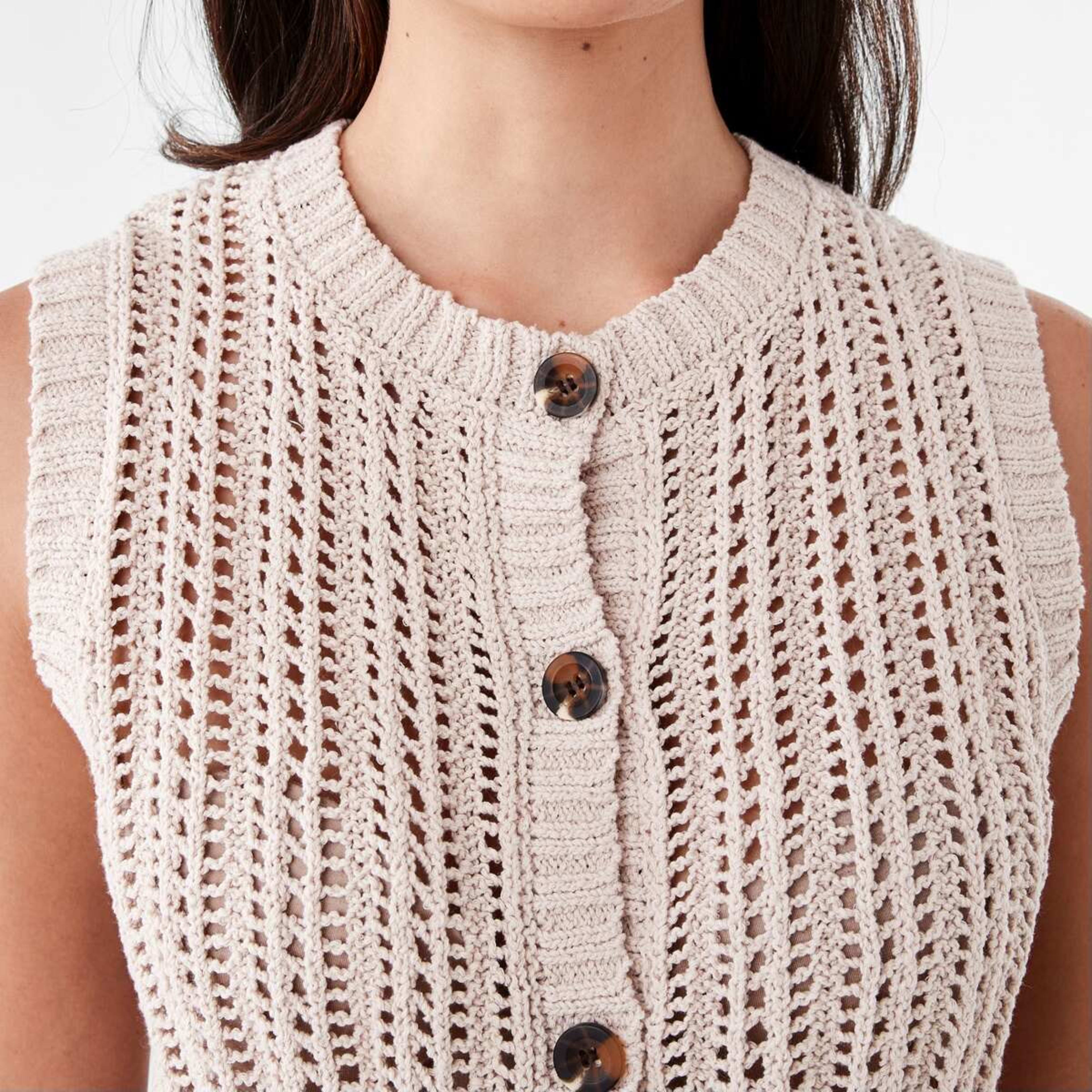 5 Knit Vest Bone Beige, 5 of 6
