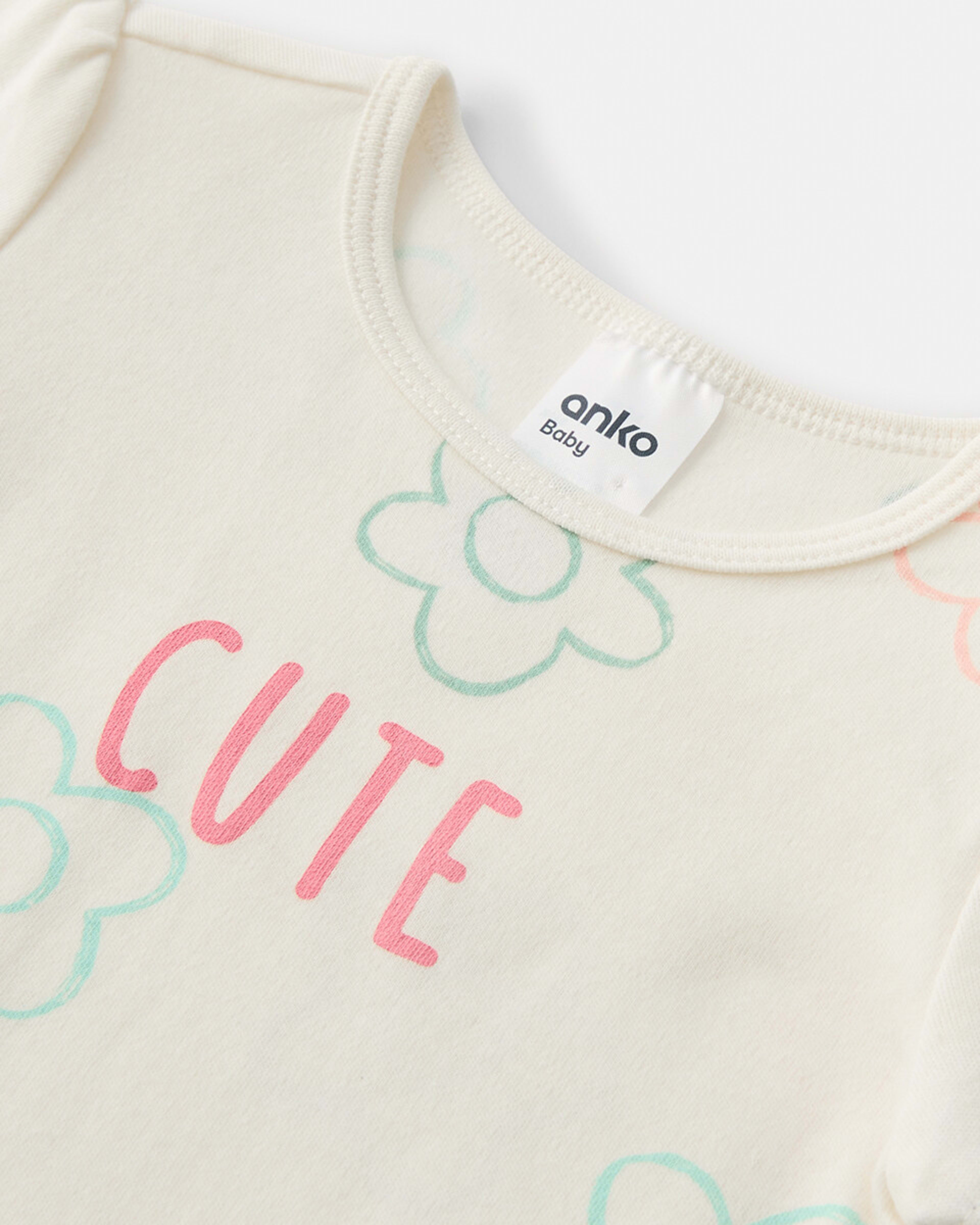 3 Short Sleeve Print Romper Cute, 3 of 3