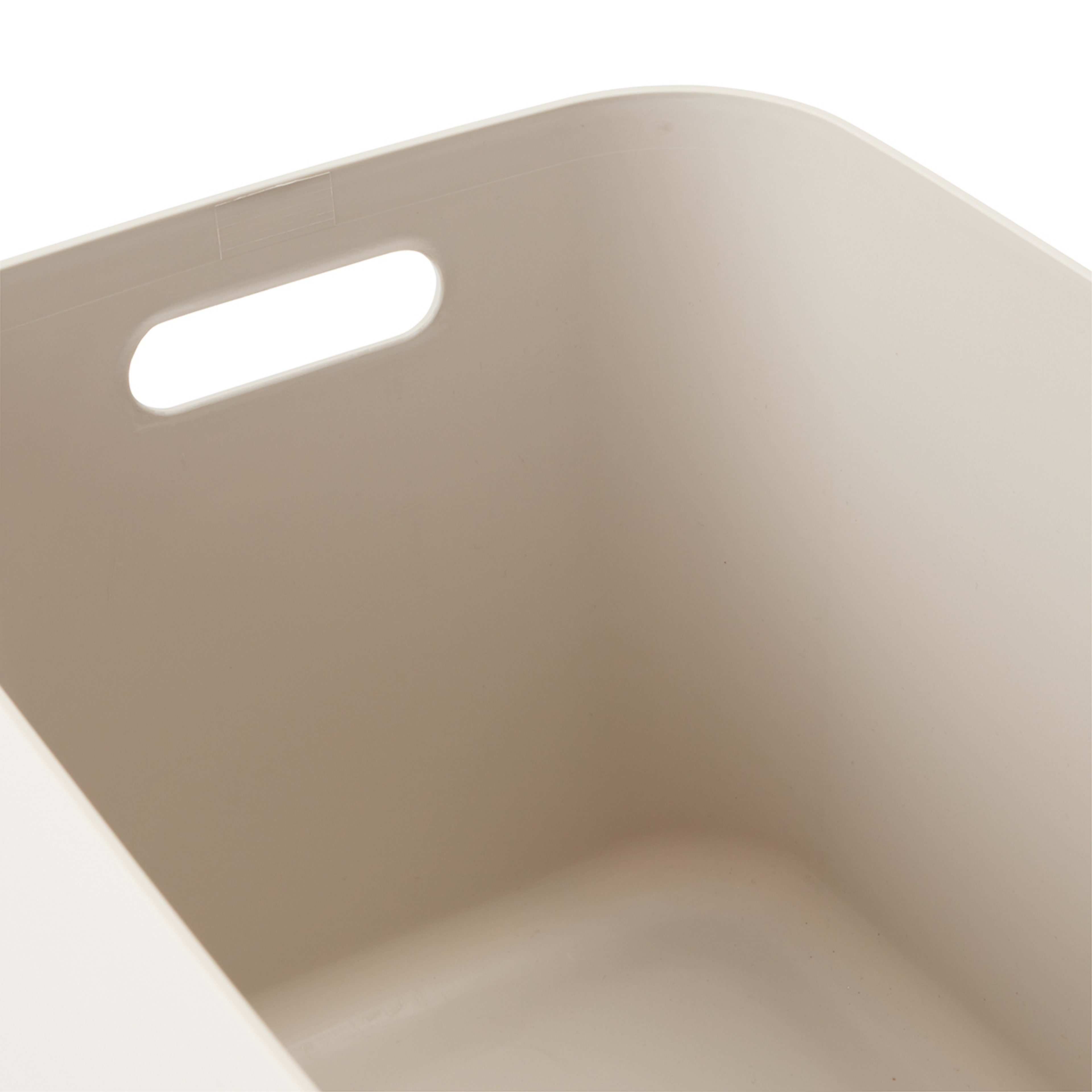 Set of 4 Tubs with Lids Grey Kmart