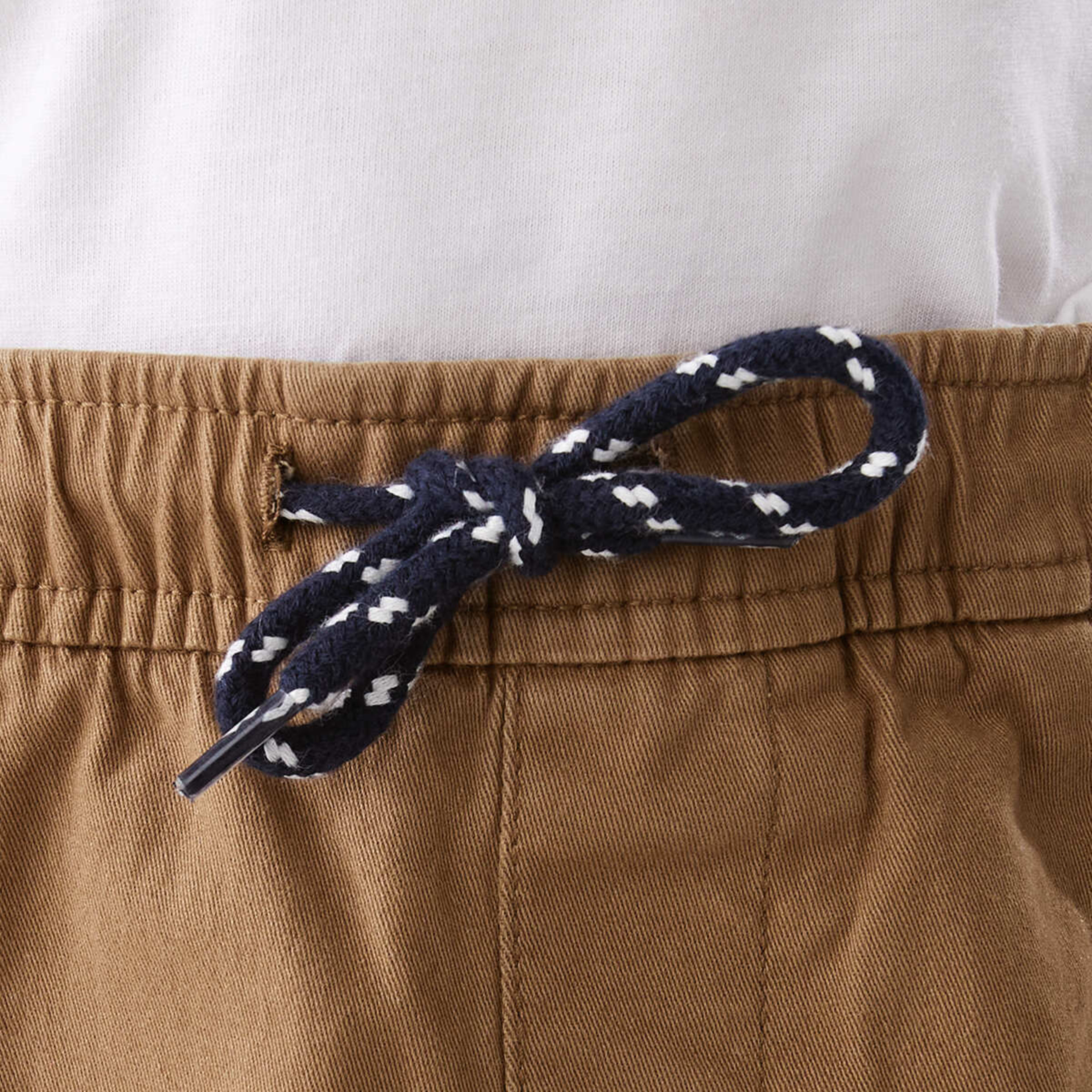 3 Pull On Chino Shorts Coco Brown, 3 of 9