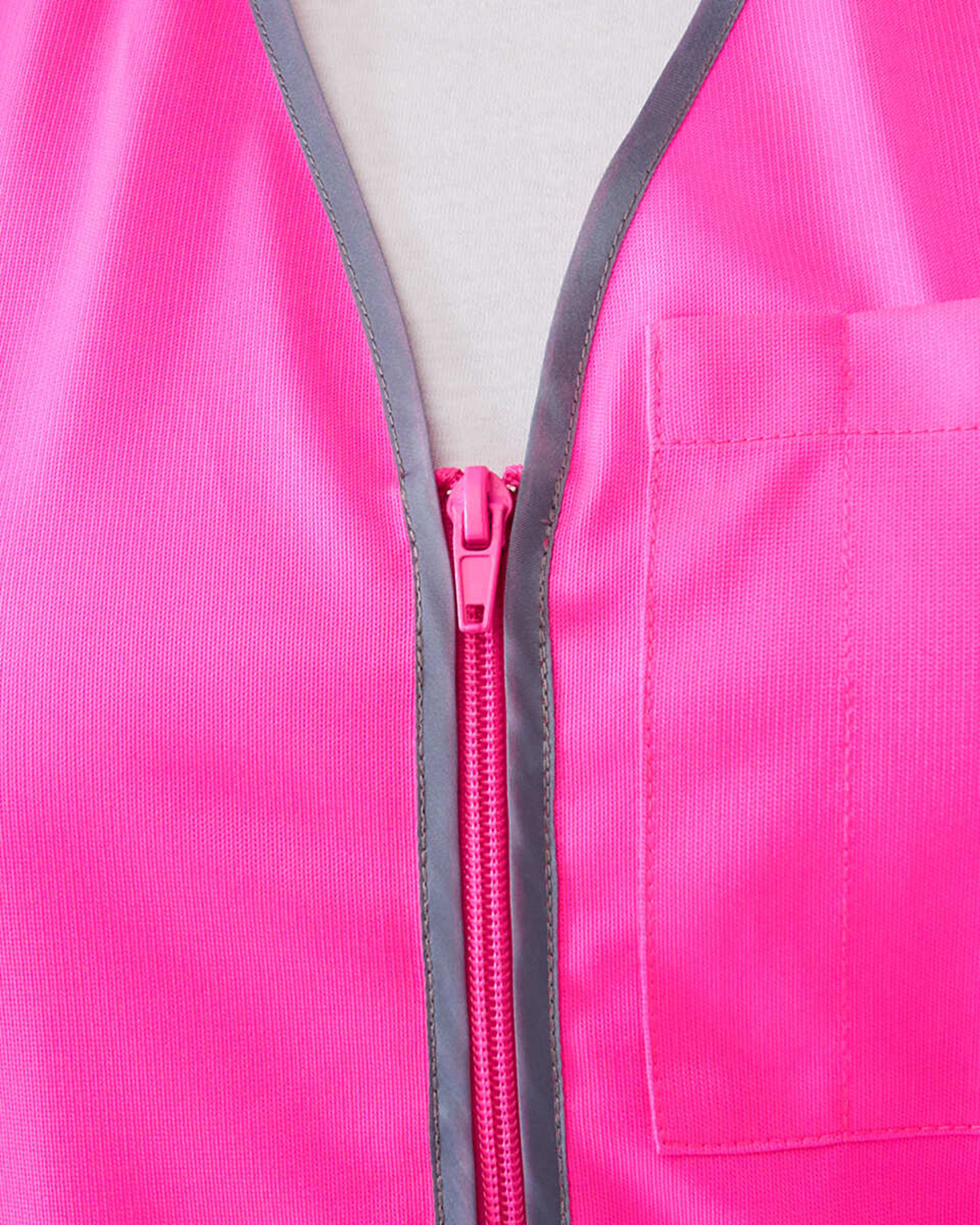 9 Workwear Hi-Visibility Vest SAFETY PINK, 9 of 10