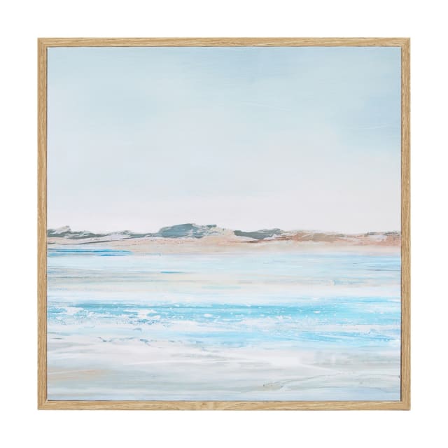 Calm Ocean Framed Canvas - Kmart