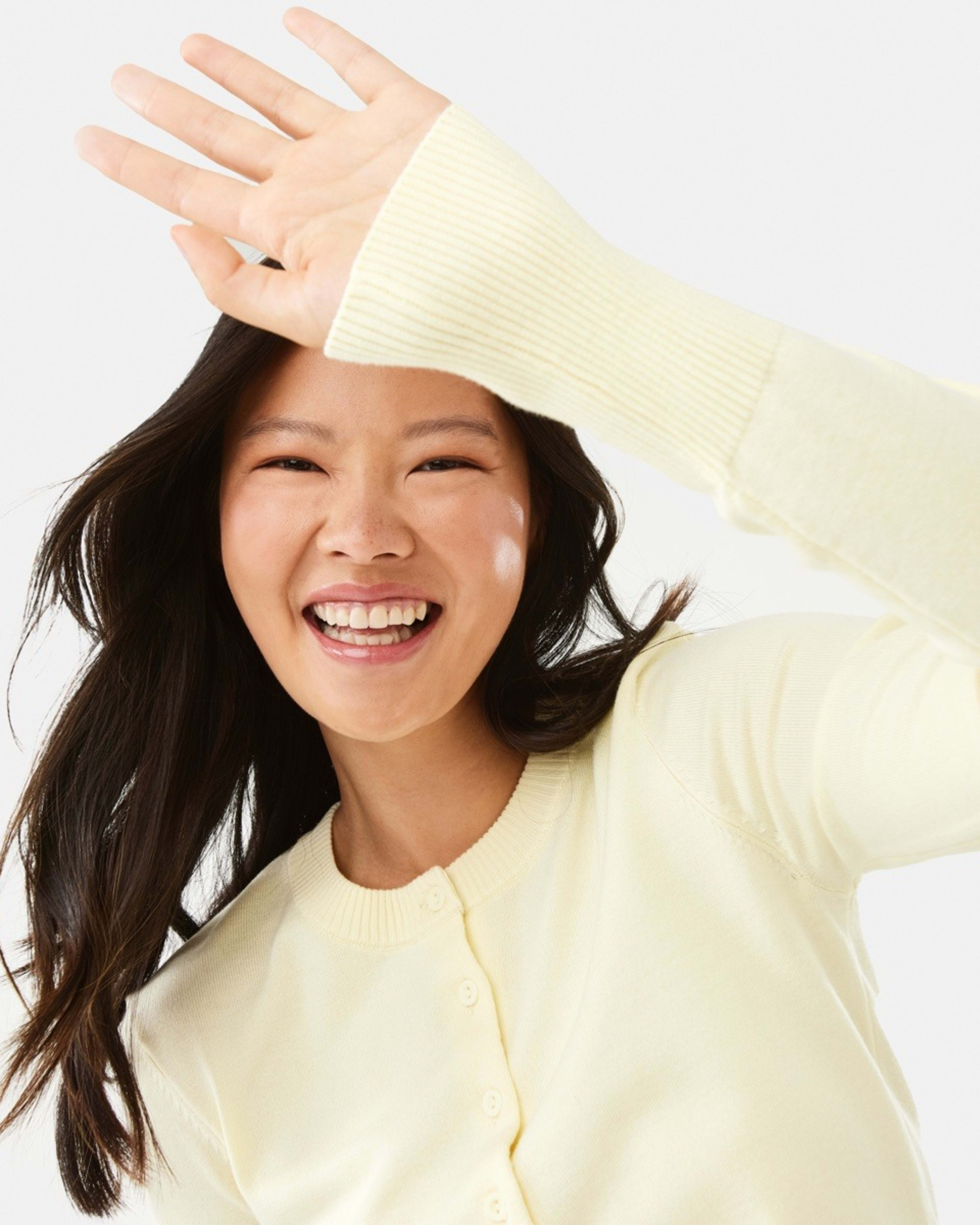7 Fitted Cardigan Glow Yellw, 7 of 10