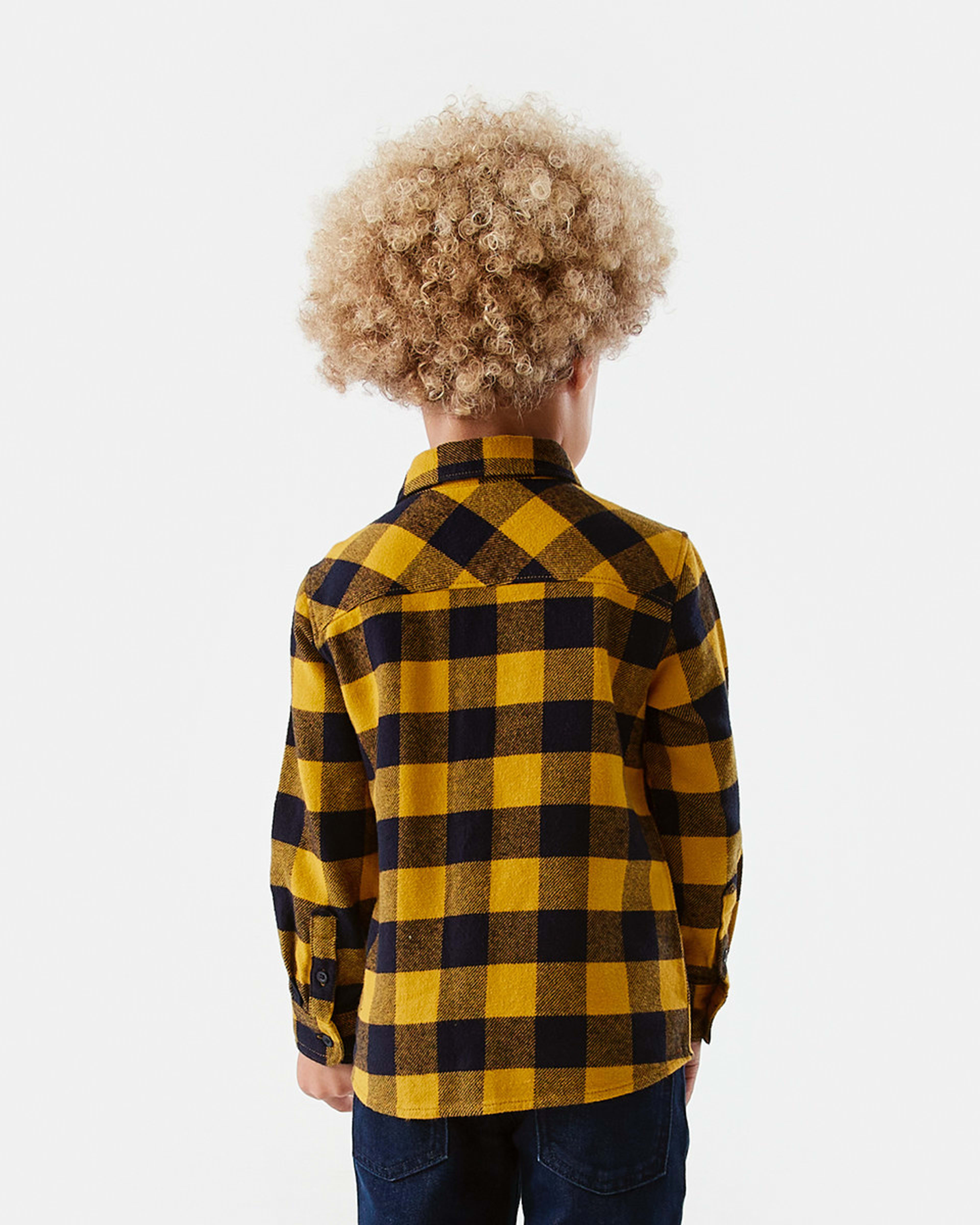 2 Yarn Dye Flannelette Shirt Ylw Check, 2 of 9