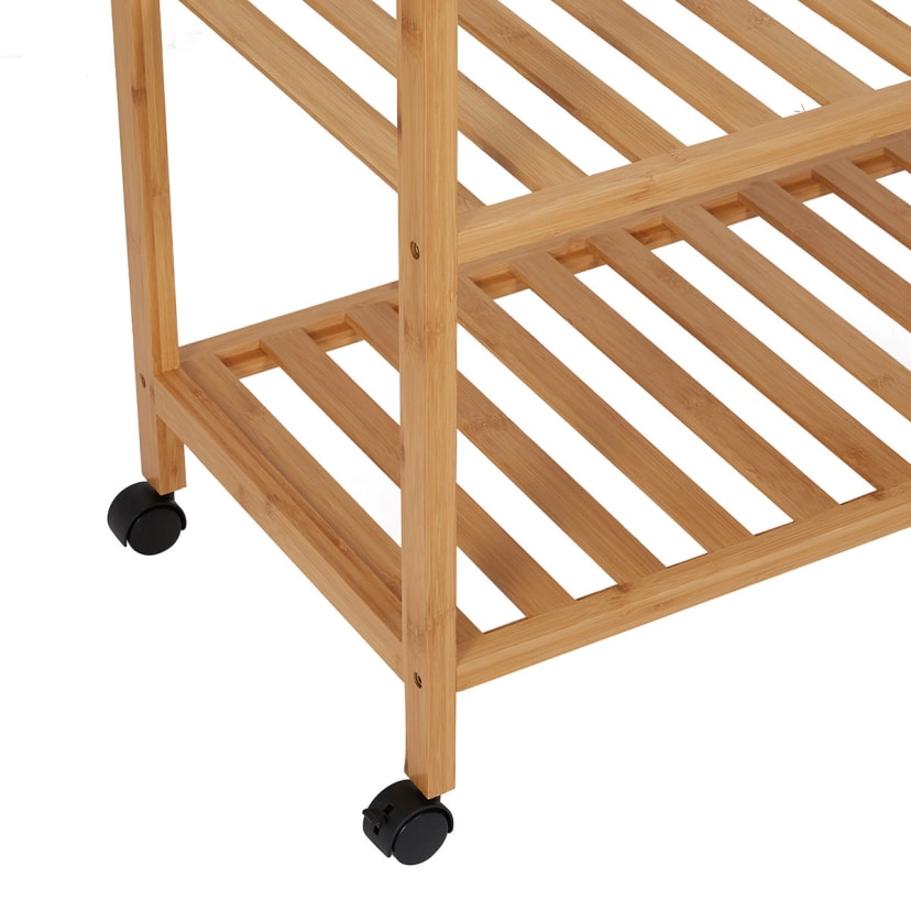 Bamboo Garment Rack With Wheels Kmart