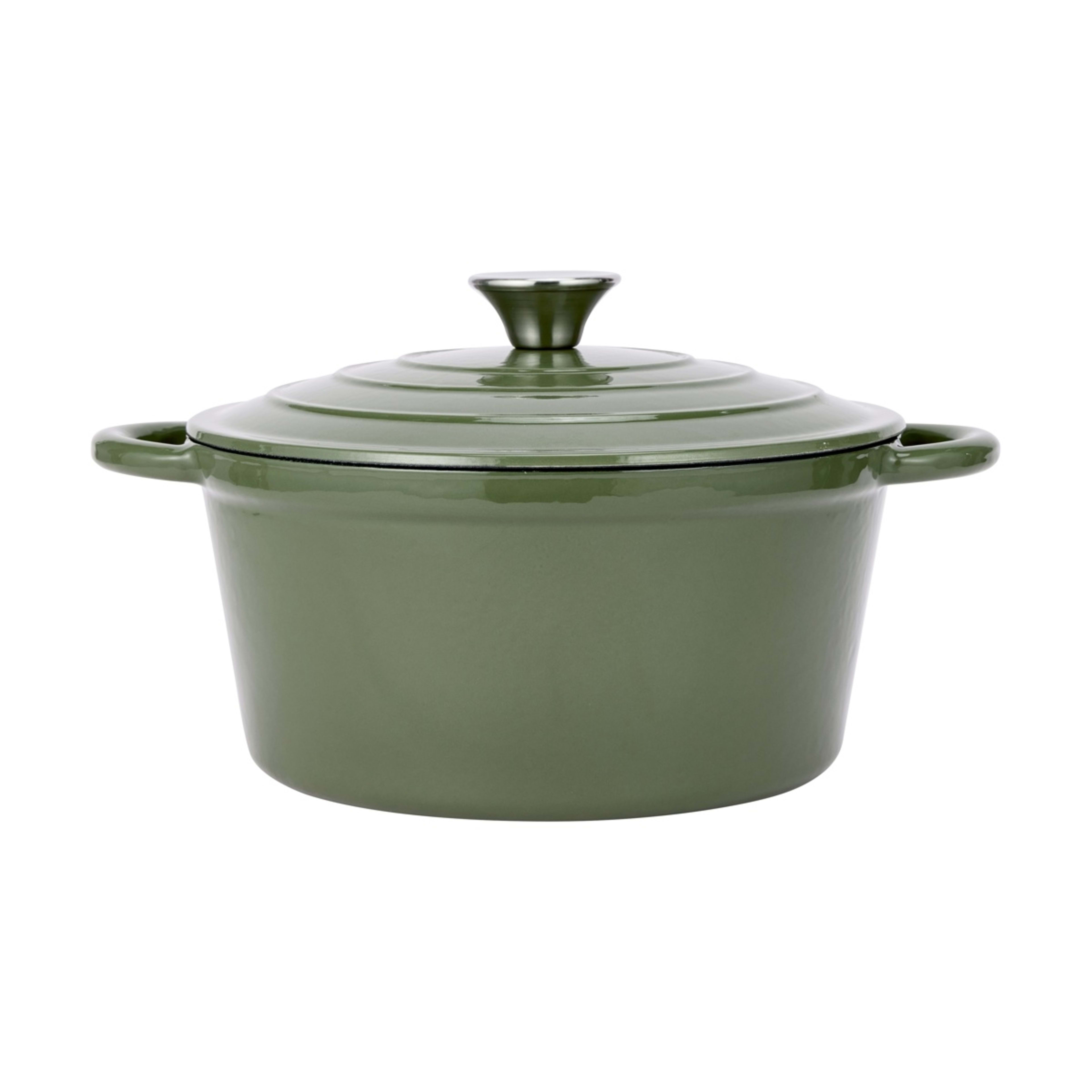 1 4L Olive Cast Iron Casserole