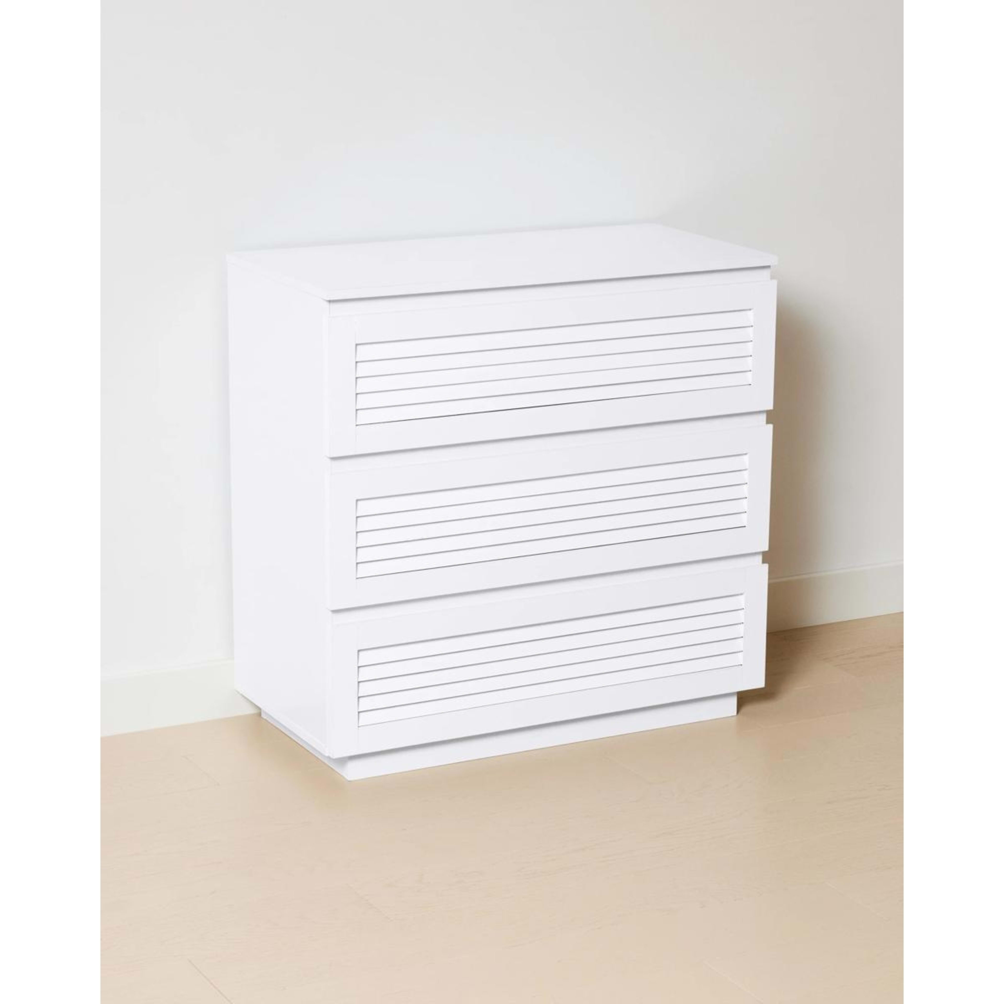 2 Charlie 3 Drawer Chest - White, 2 of 7