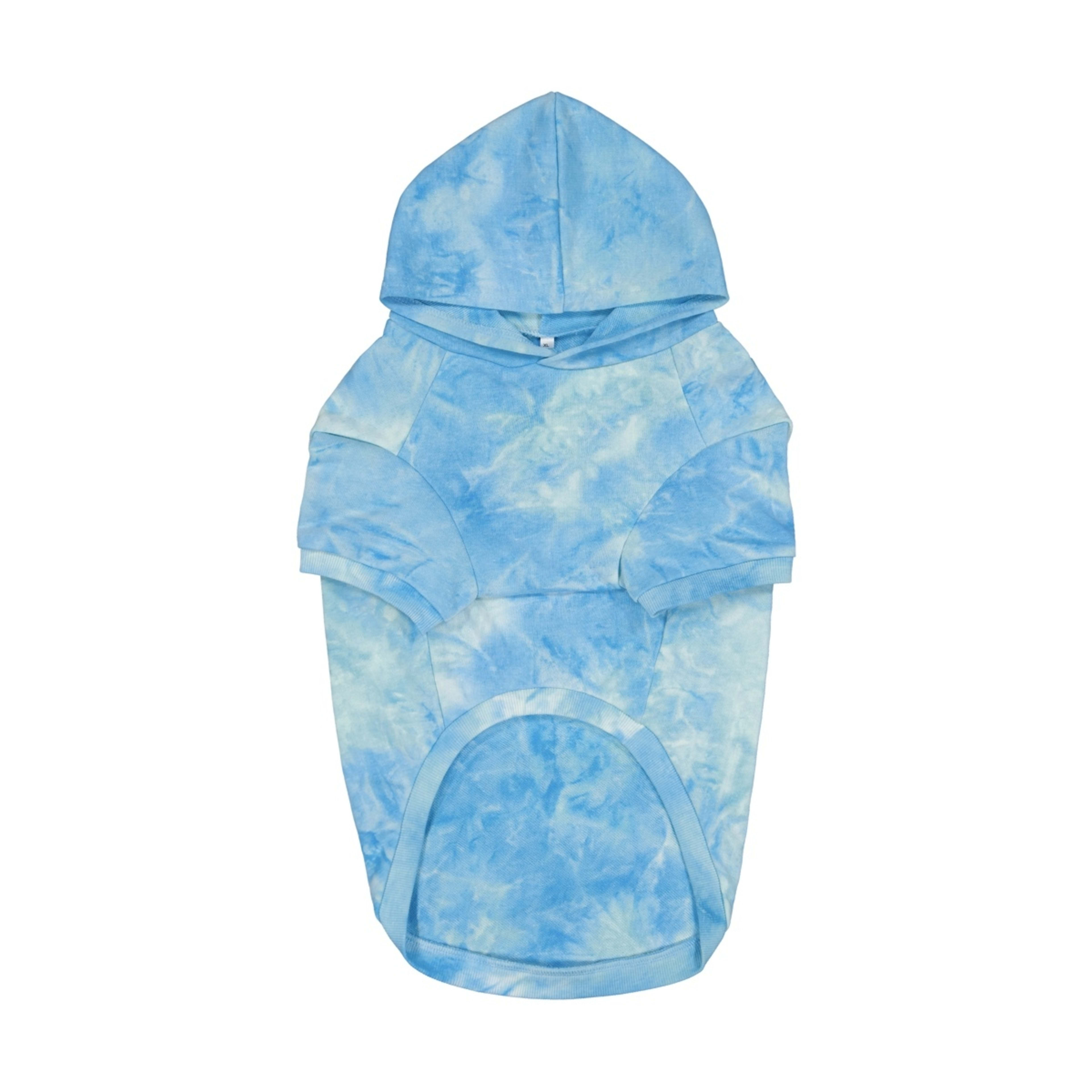 6 Pet Hoodie Tie-Dye - Extra Large, Blue, 6 of 10