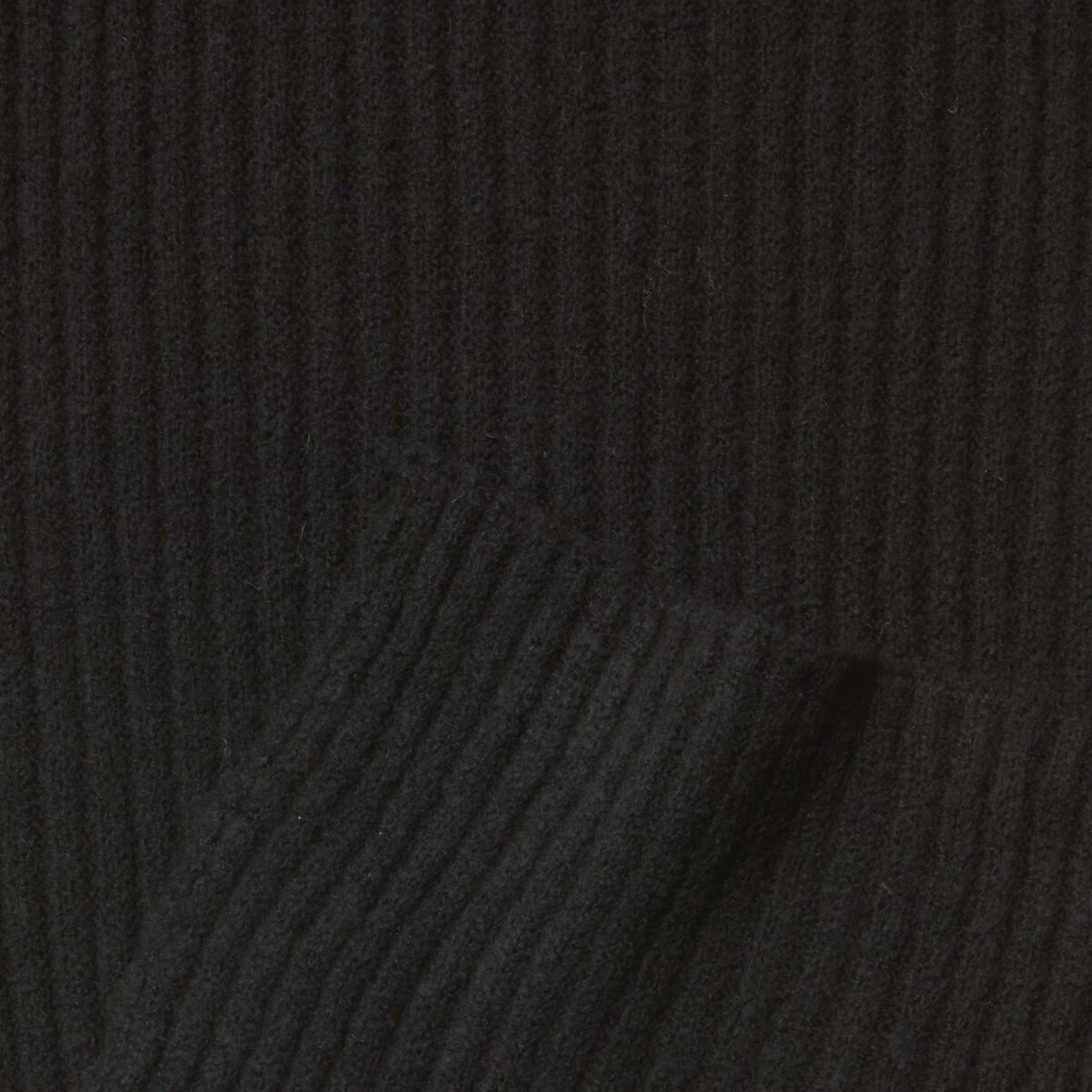 2 Basic Rib Scarf Black, 2 of 3