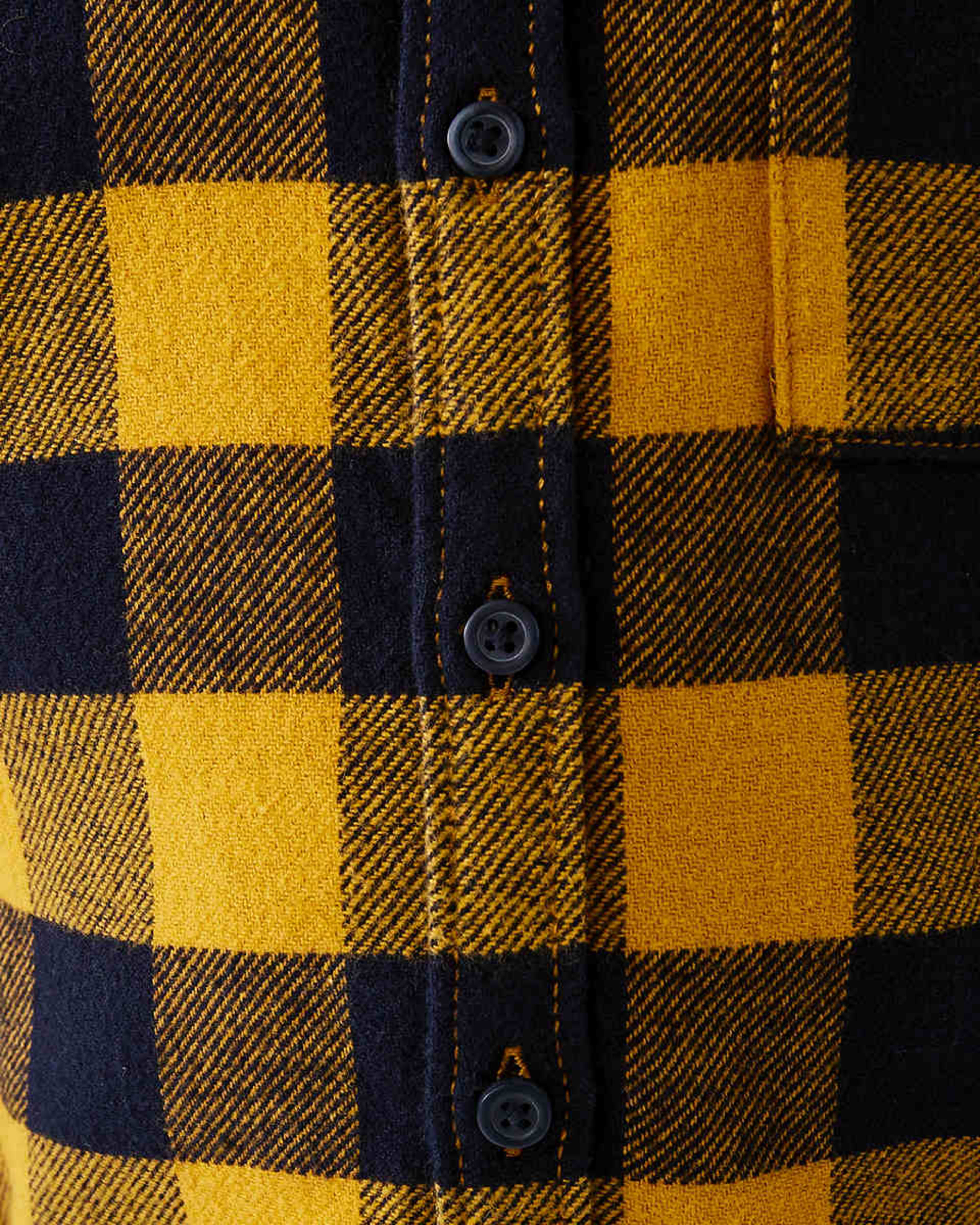 5 Yarn Dye Flannelette Shirt Ylw Check, 5 of 9