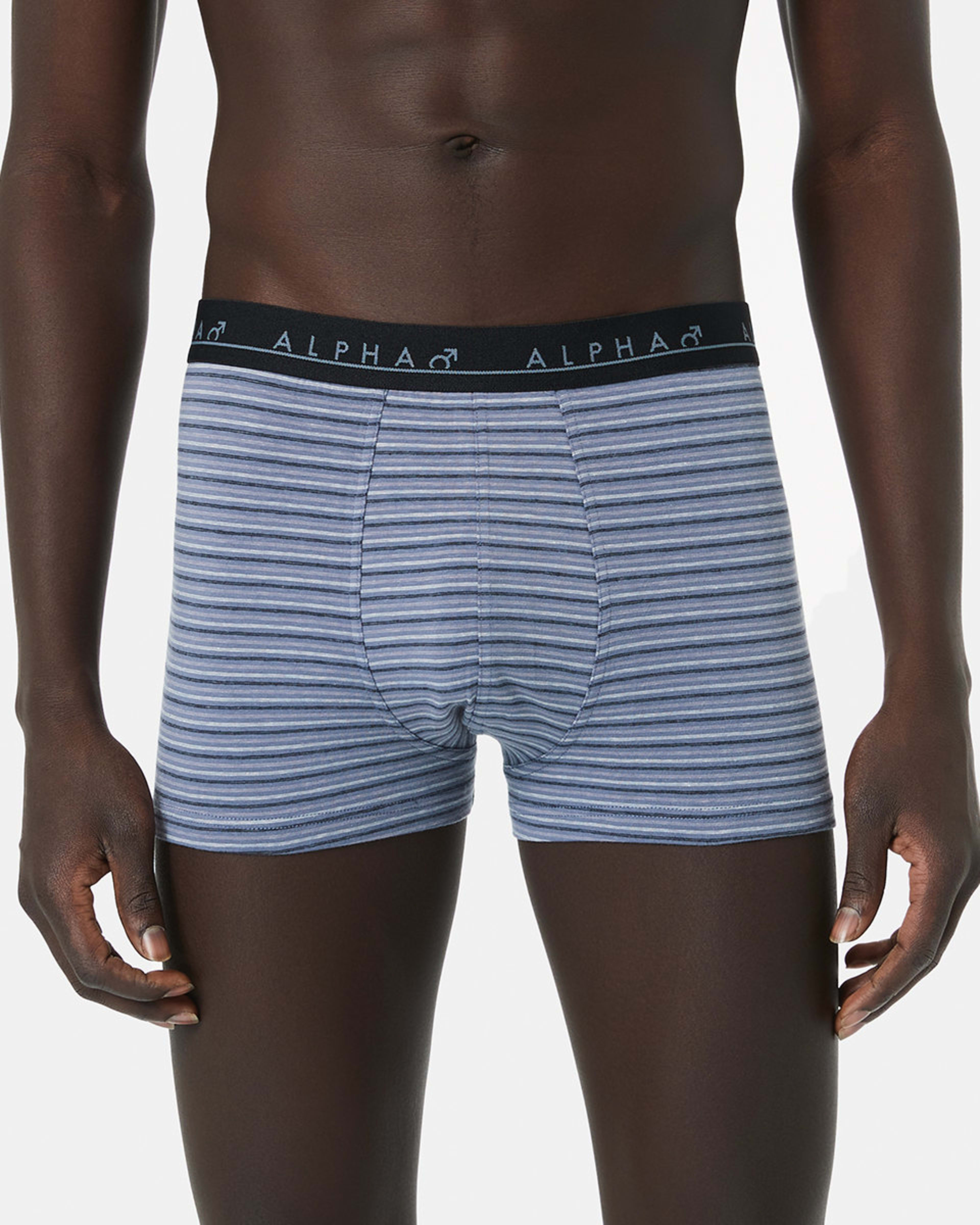 4 5 Pack Stripe and Plain Trunks BLACK BLUE GREY MULTI, 4 of 10