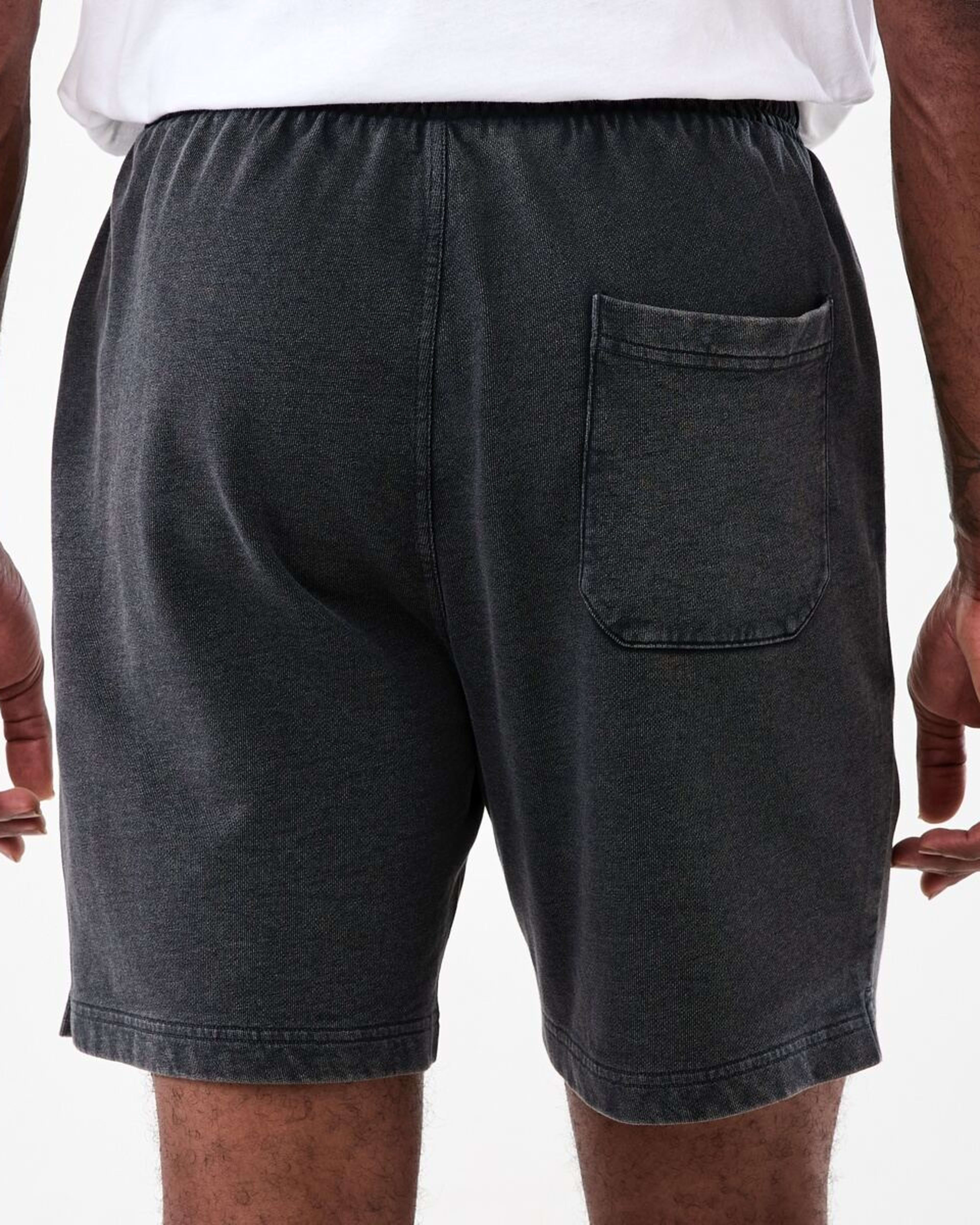 3 Terry Knit Shorts Black, 3 of 6