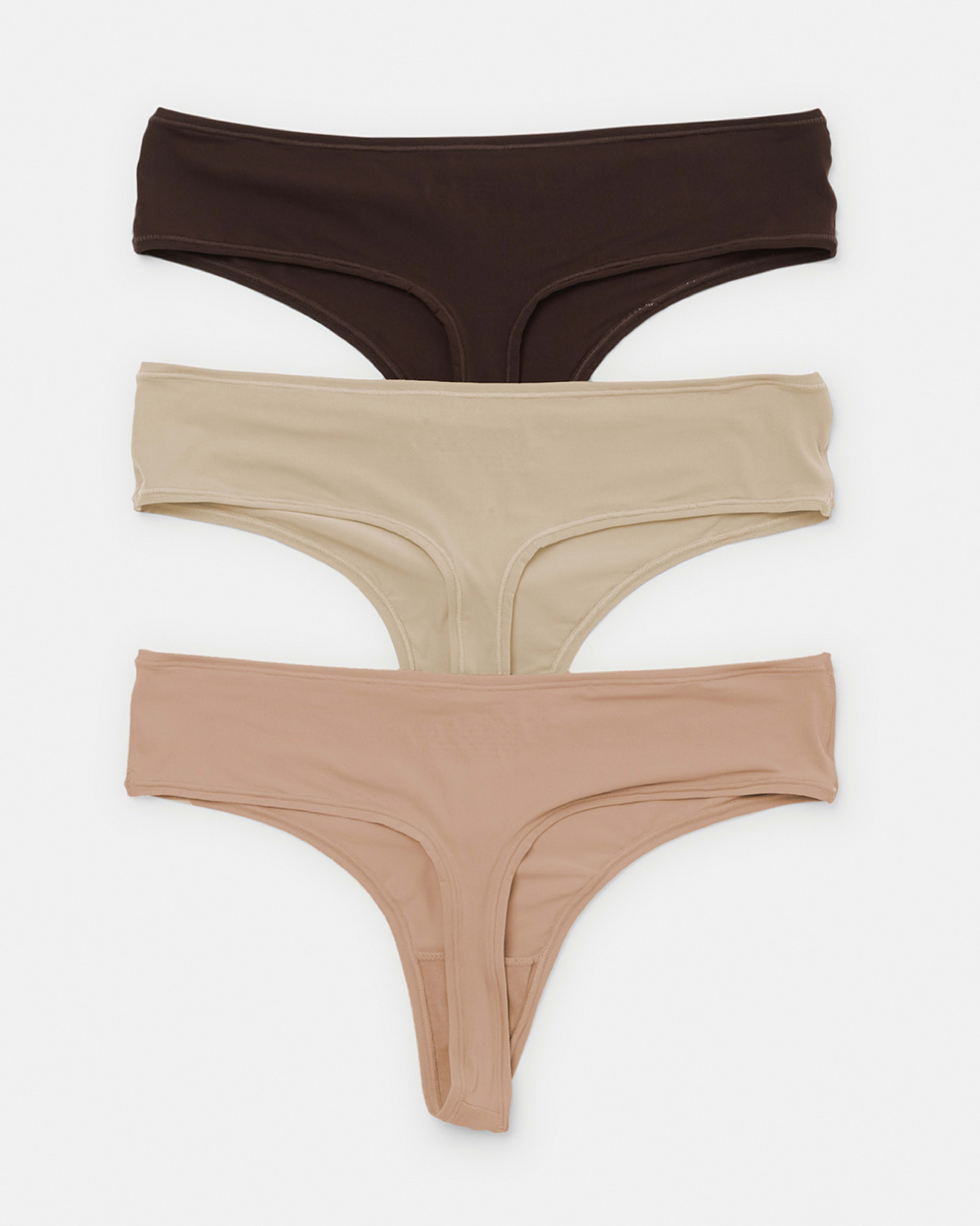 2 3 Pack Super Soft G-String Briefs SOFT CLAY, LIGHT FAWN, CHOCOLATE FUDGE, 2 of 8