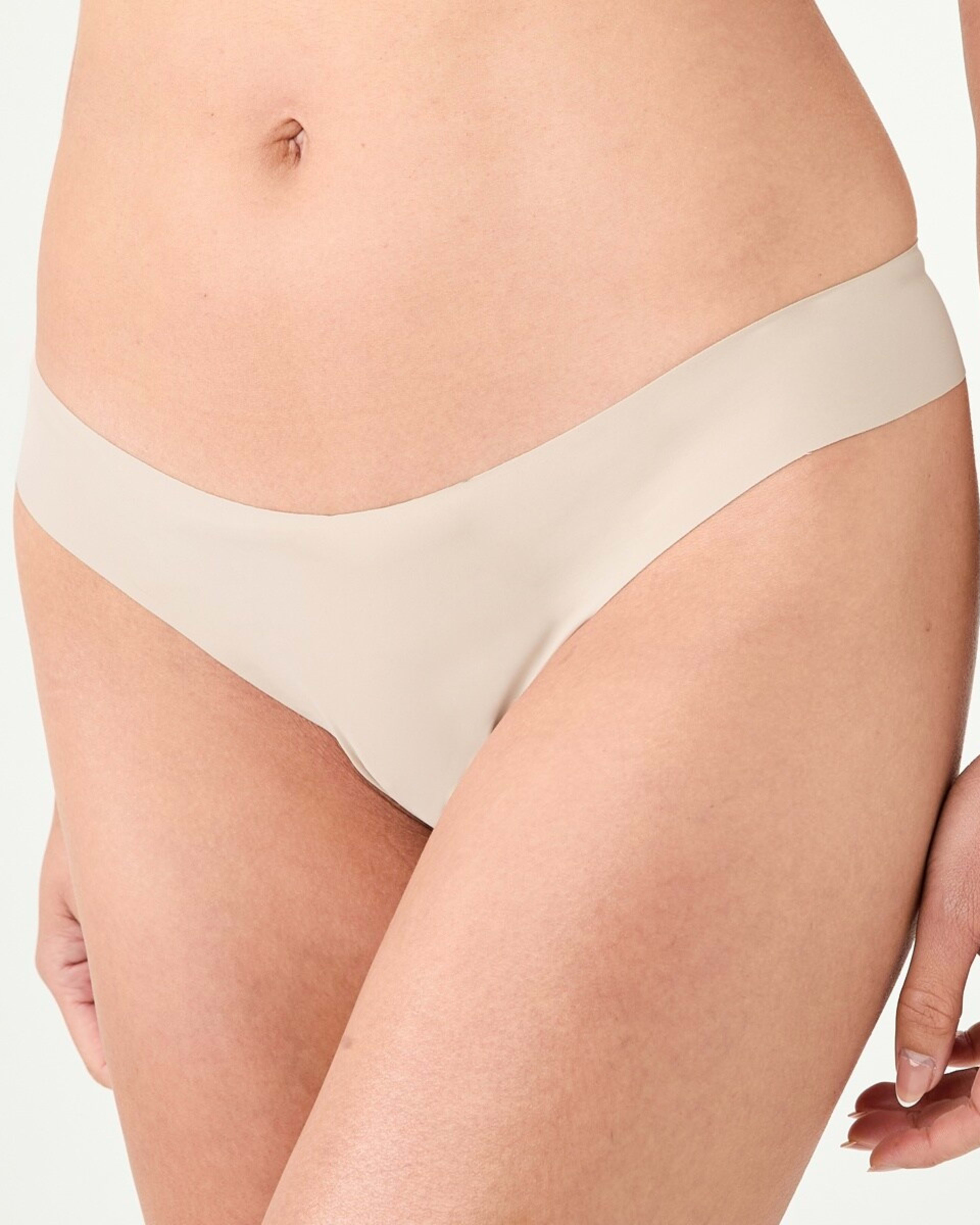 2 3 Pack No Show G-String Briefs ALMOND, 2 of 6