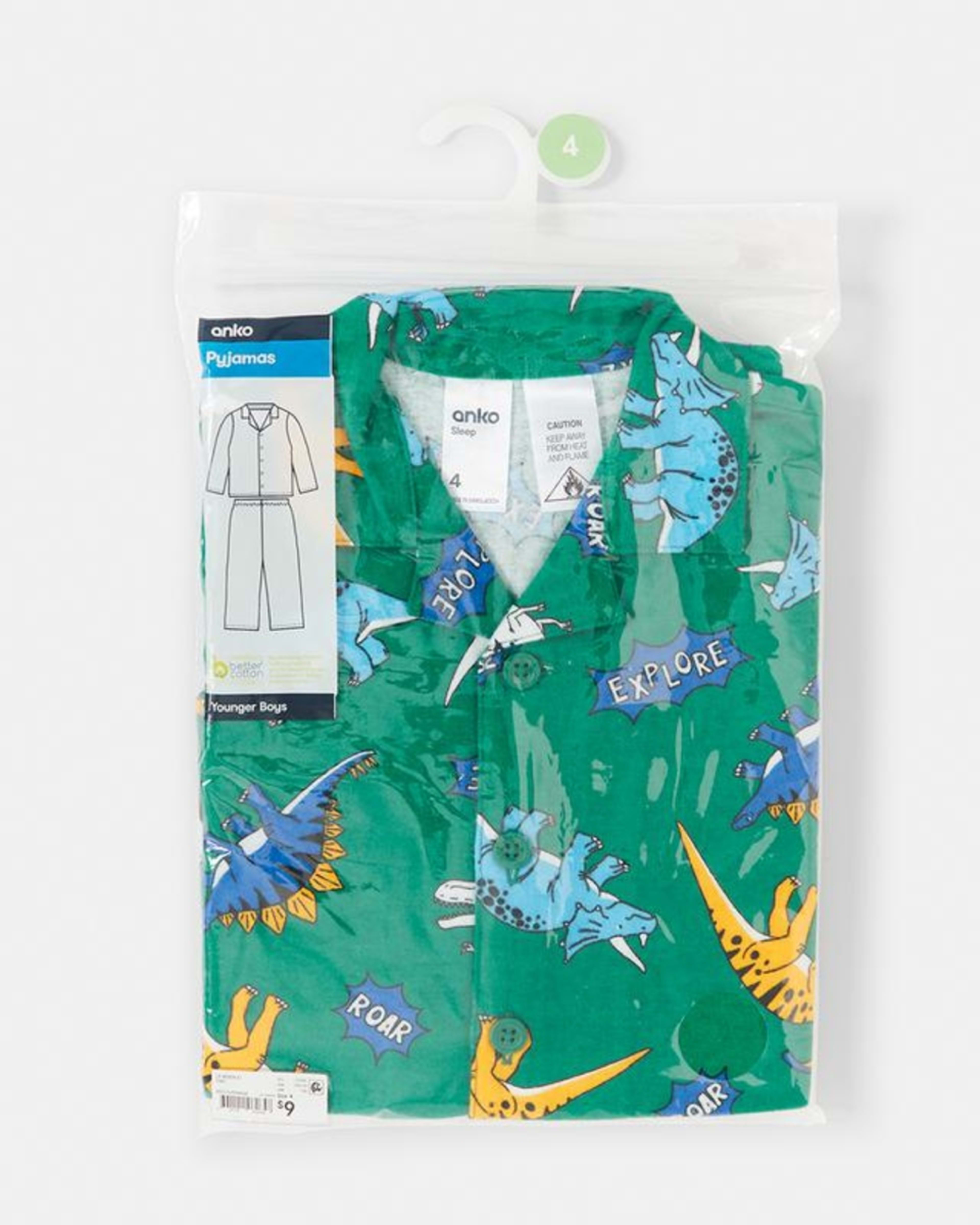 9 Flannelette Pyjama Set Dino, 9 of 10