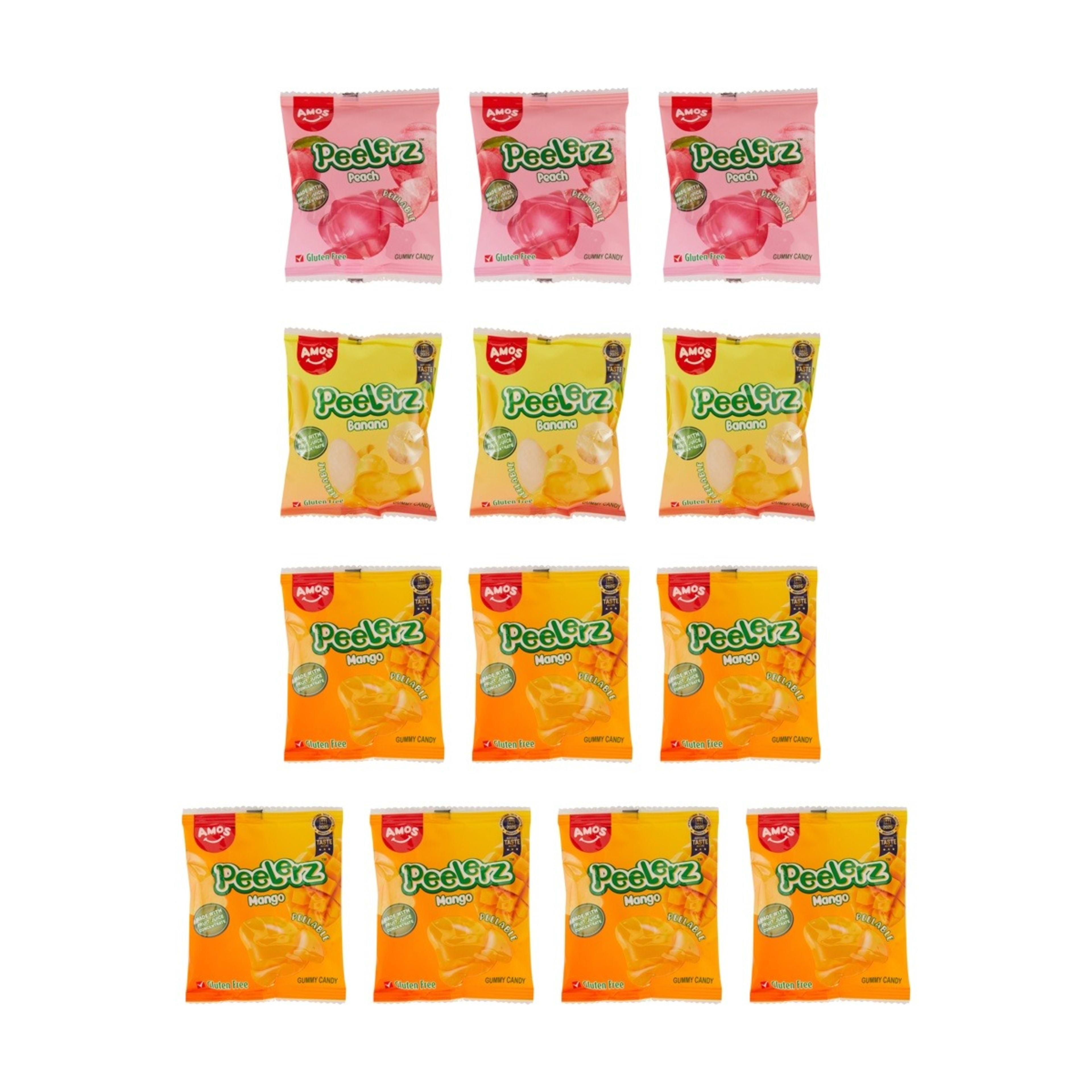 2 Amos Peelerz Assorted Fruit Peelable Gummy Candy 350g, 2 of 4