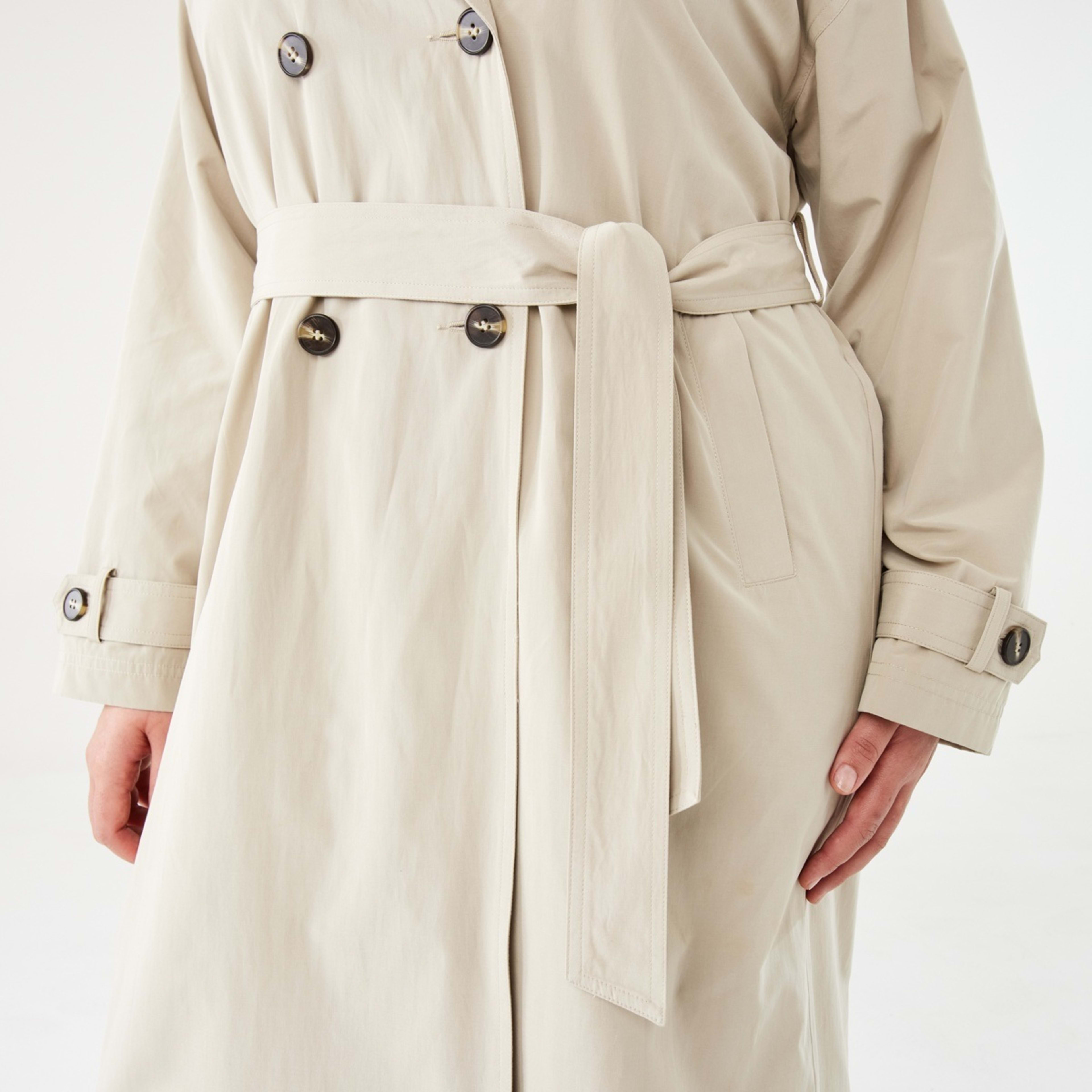 7 Longline Trench Natural Beige, 7 of 10