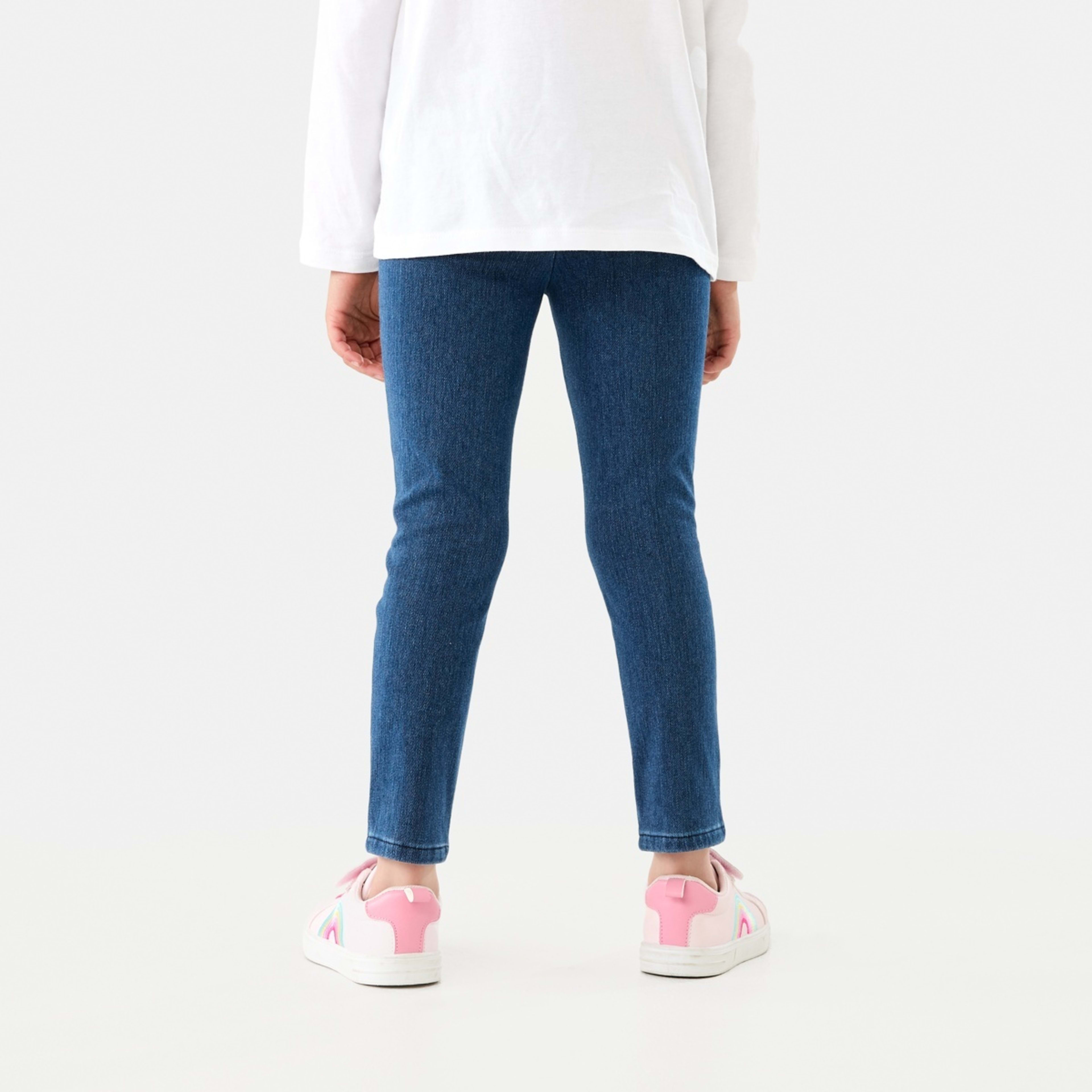 2 Denim Jeggings Table Mid Wash, 2 of 7