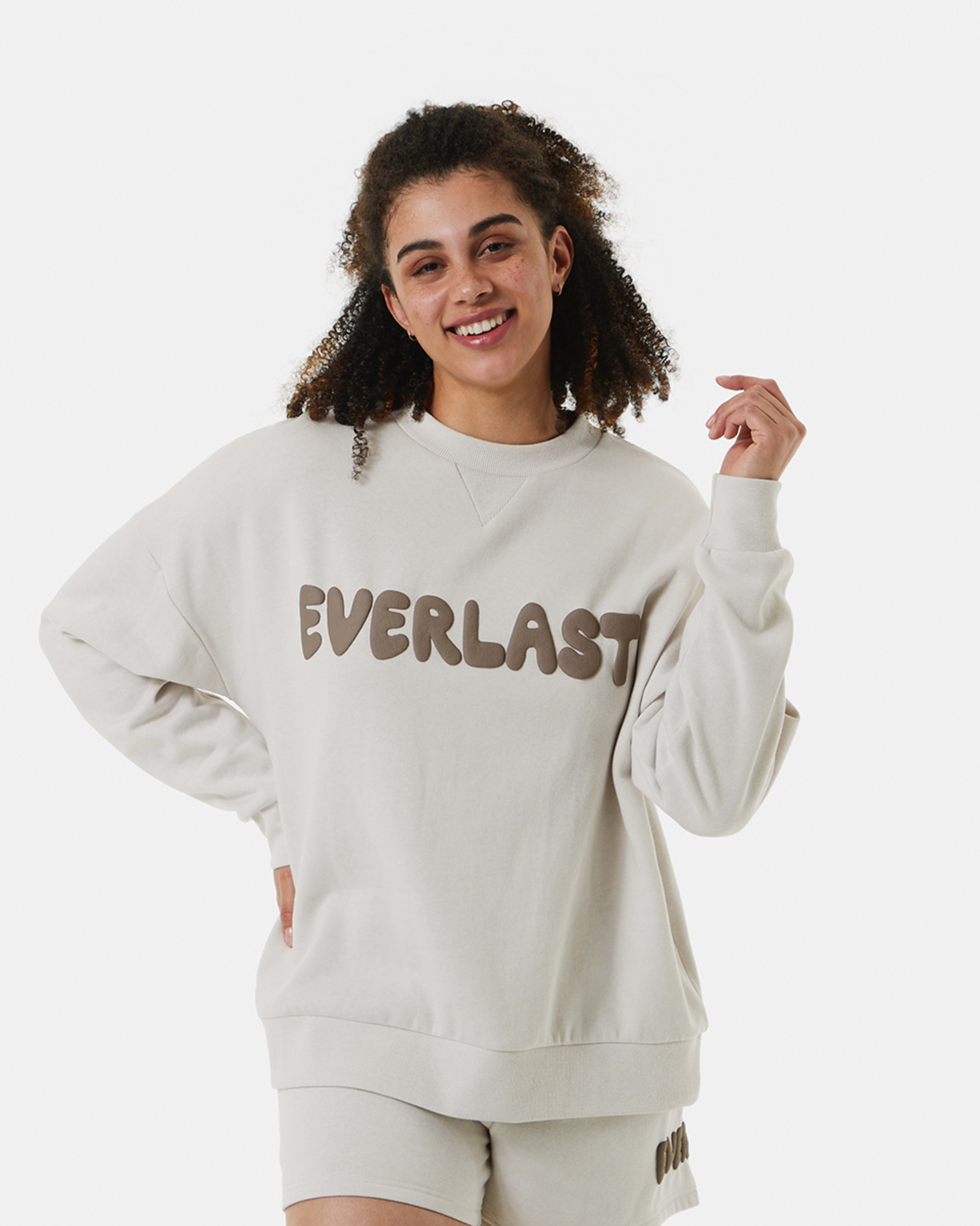 Active Everlast Womens Oversized Crew Neck Sweatshirt Kmart NZ