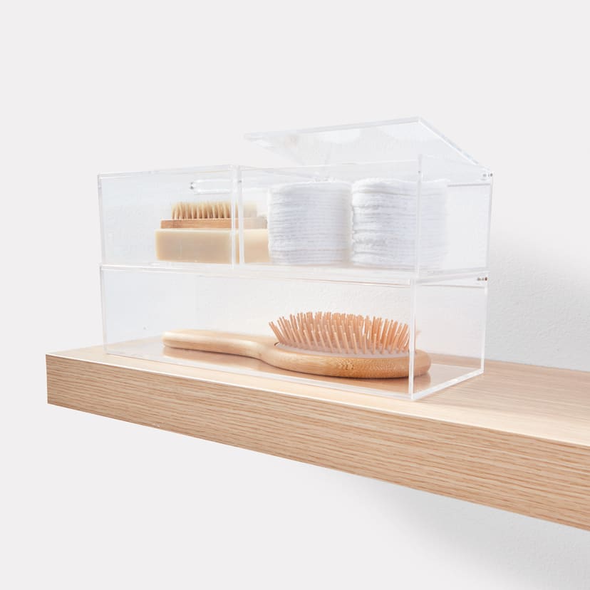 Set of 3 Clear Storage Boxes Kmart