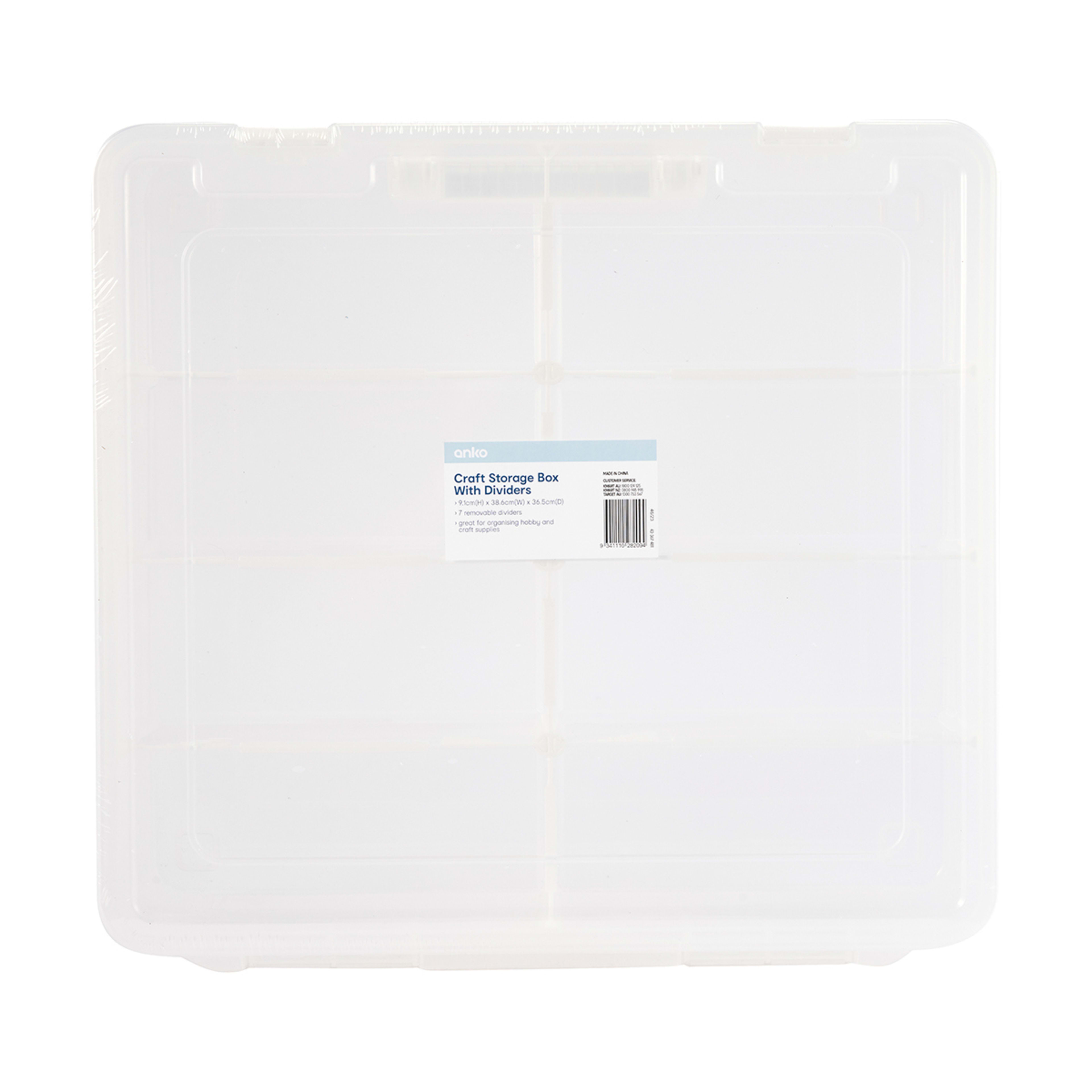 Craft Storage Box with Dividers Kmart