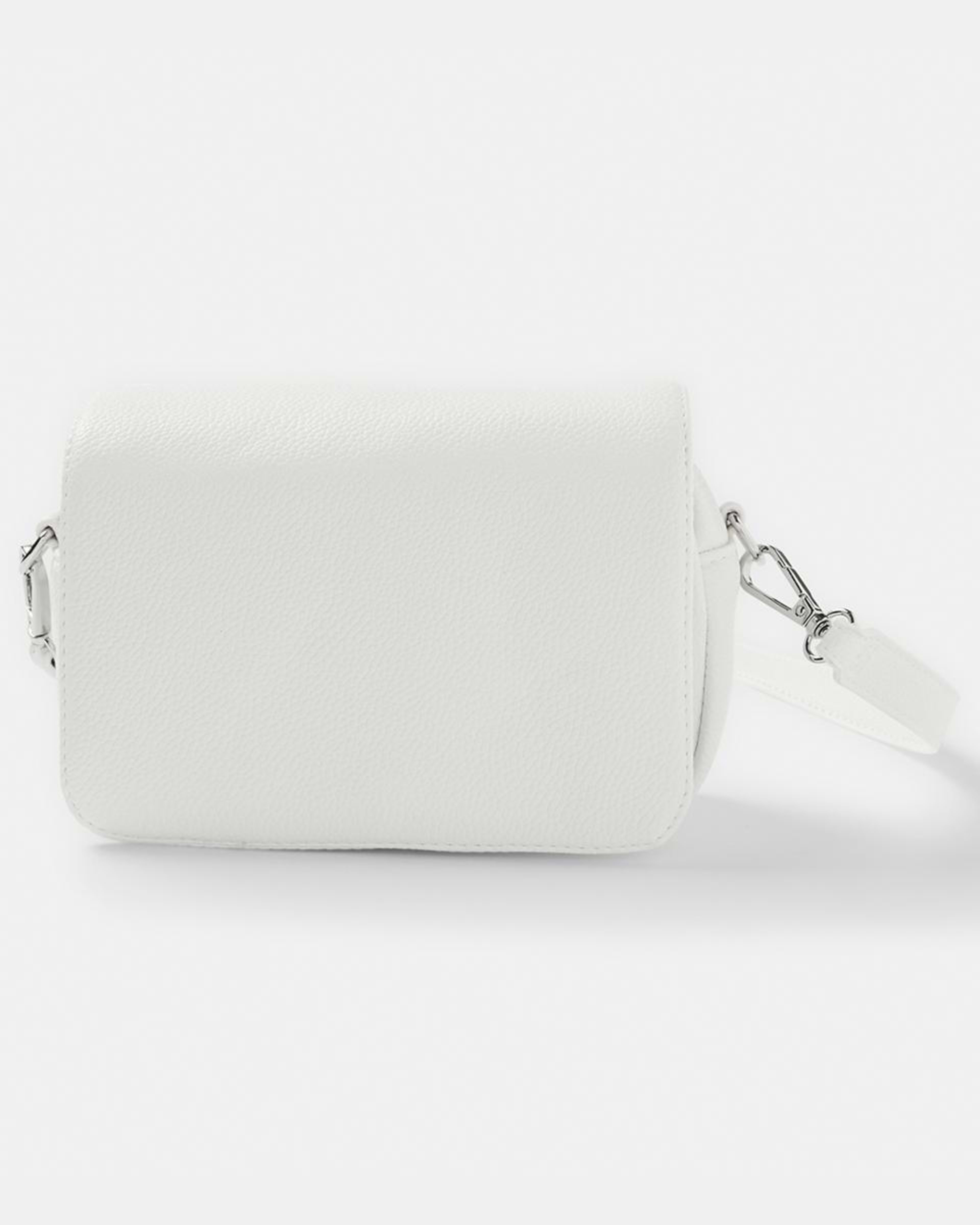 1 Front Flap Crossbody Bag White2, 1 of 6