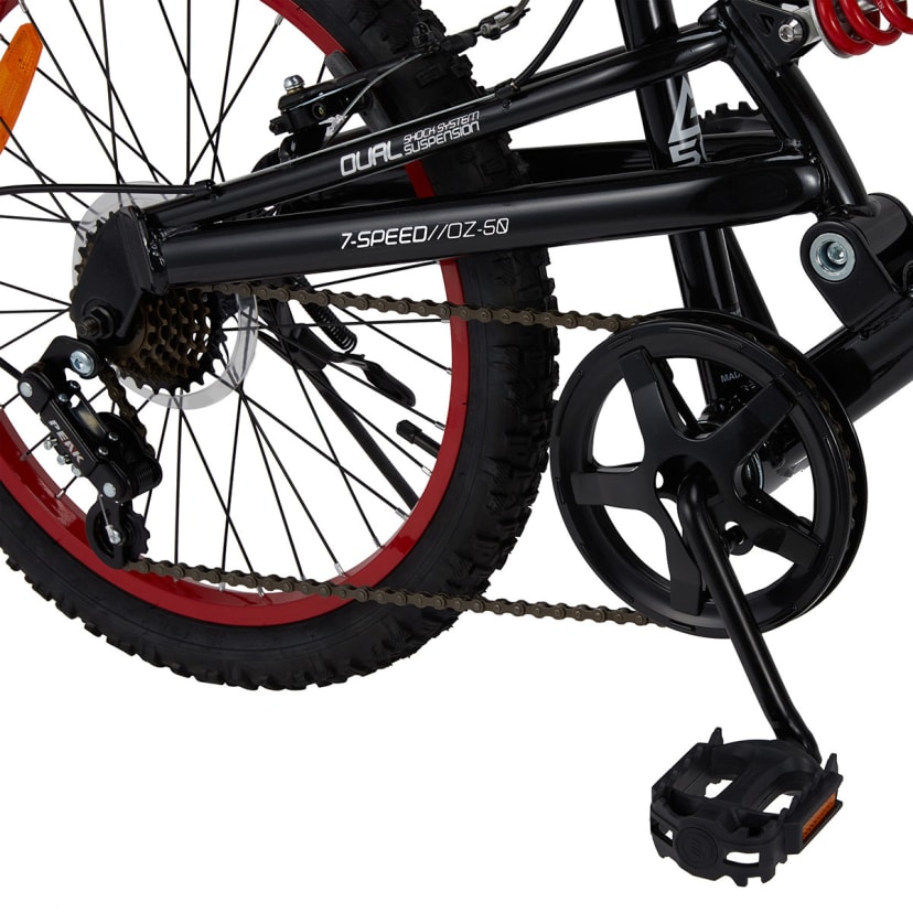 50cm Trax Dual Suspension Bike Kmart