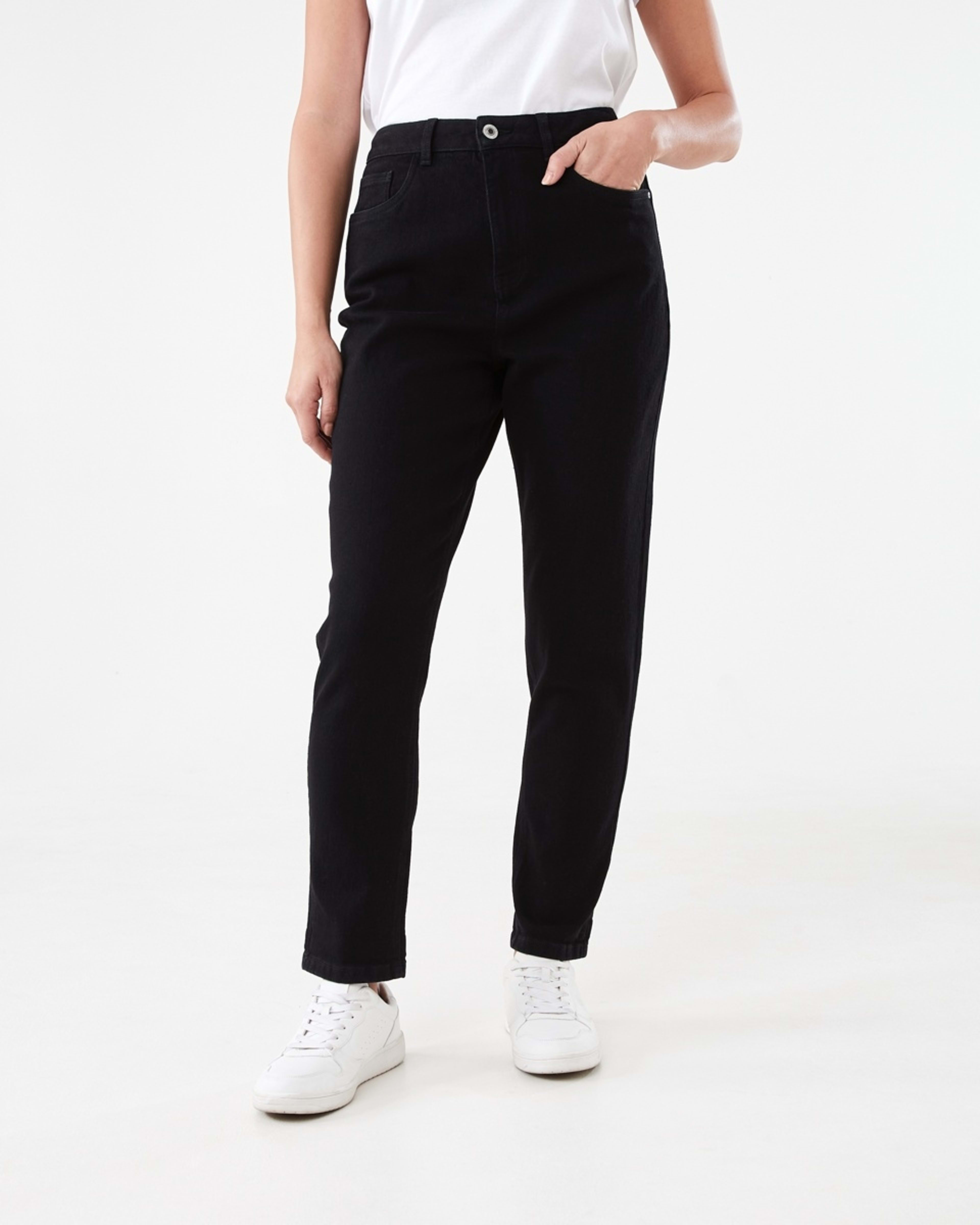 1 Mum Jeans BLACK WASH
