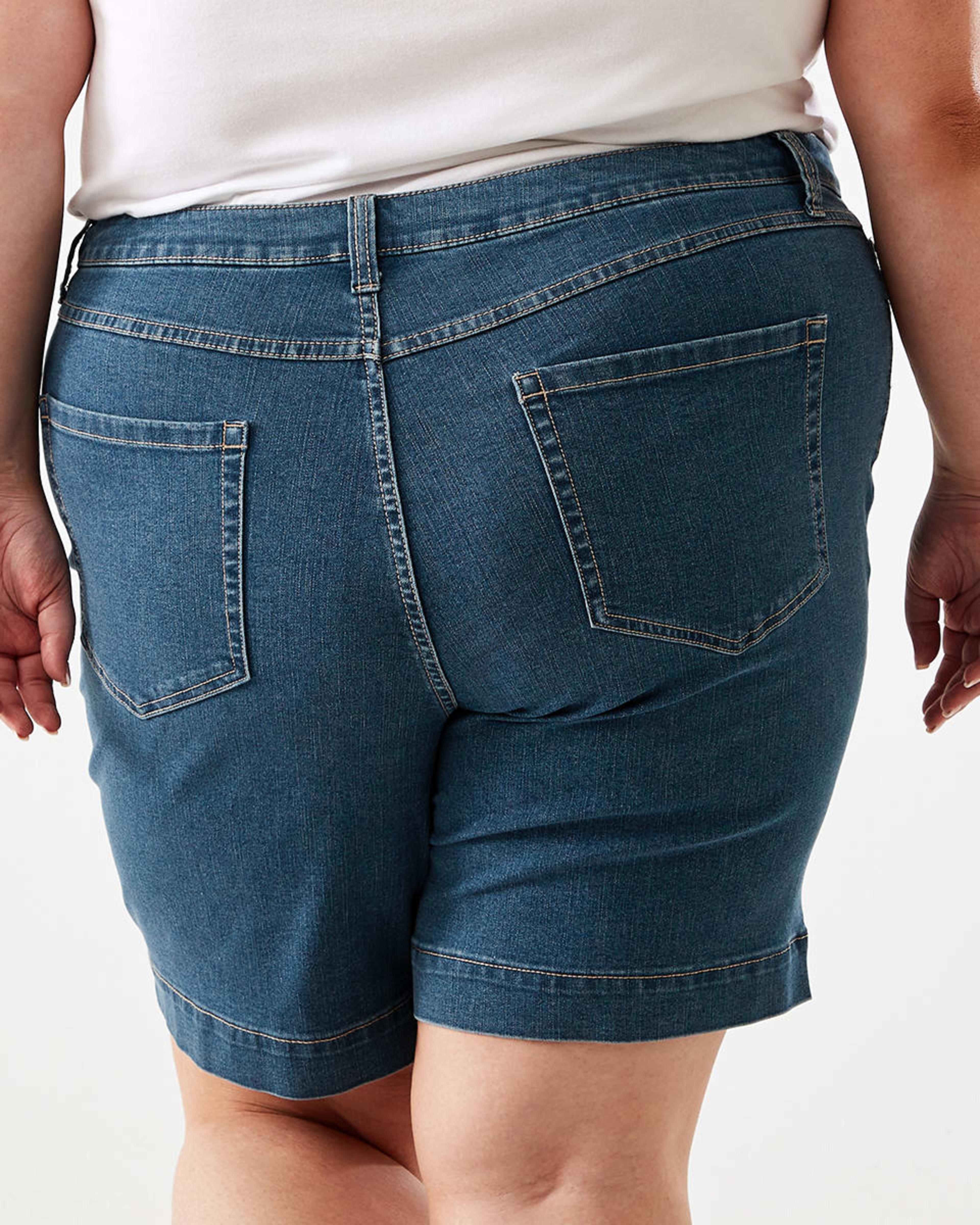 Curve Denim Shorts Kmart