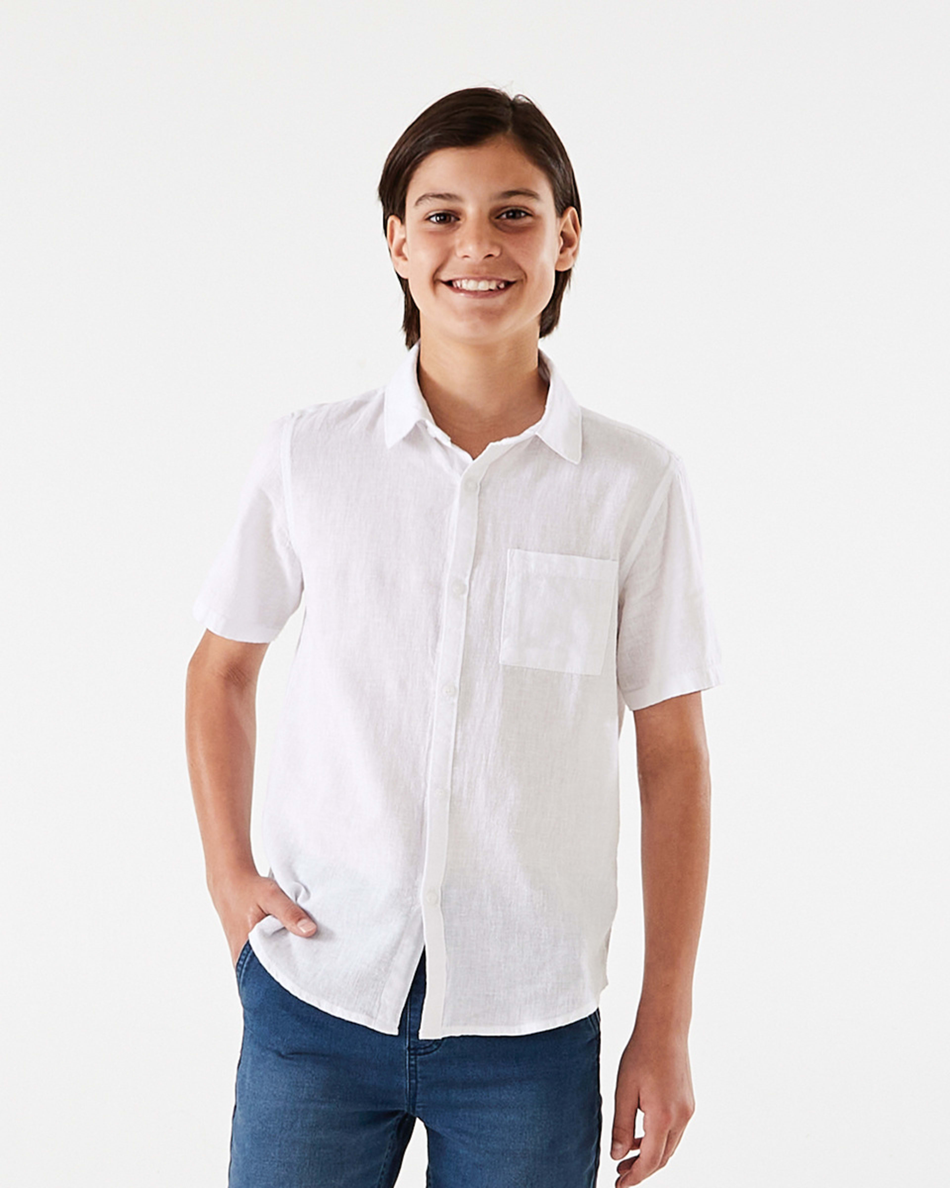 Short Sleeve Linen Shirt Kmart