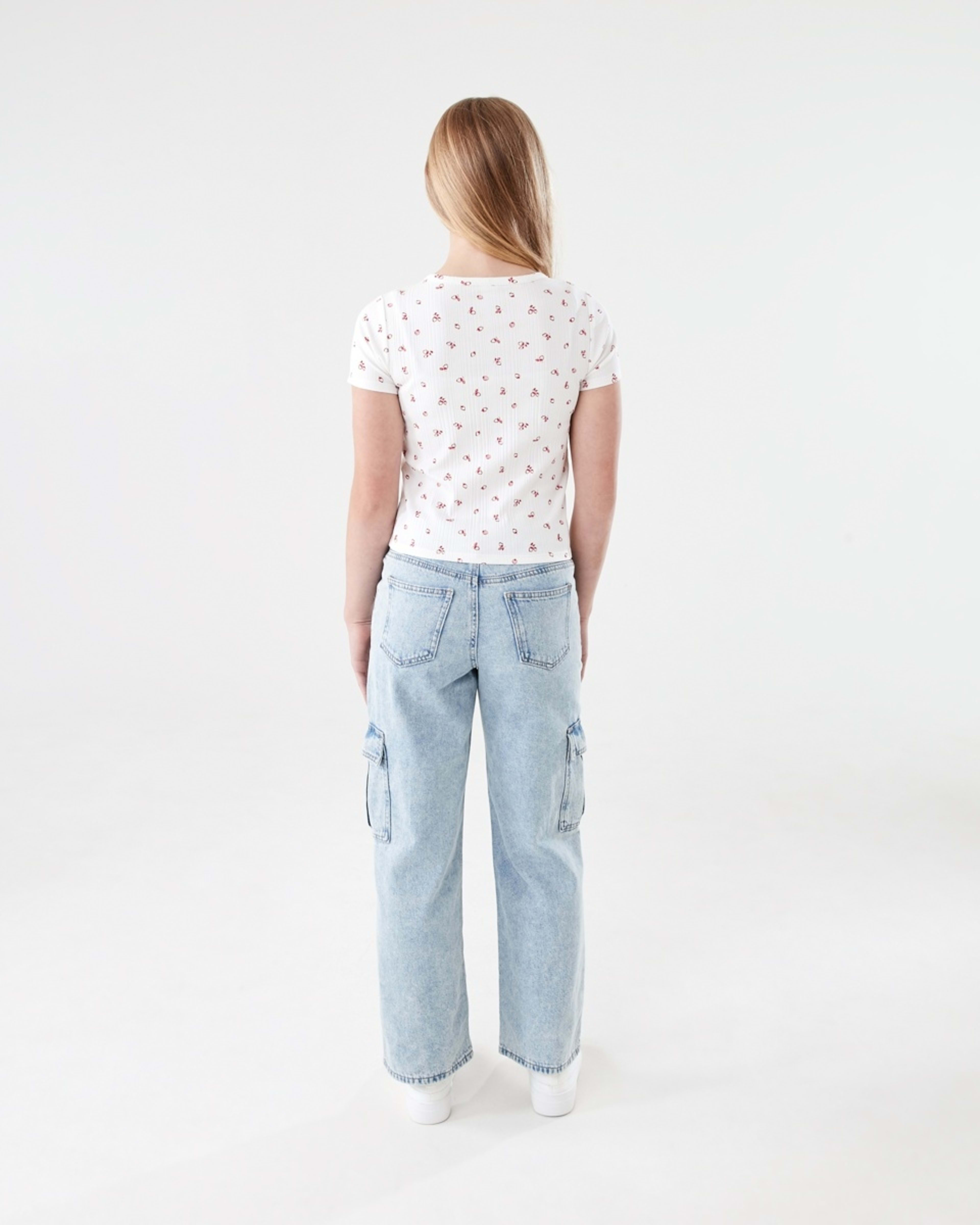 7 Rib Henley T-shirt BERRY SERENADE SNOW WHITE, 7 of 7