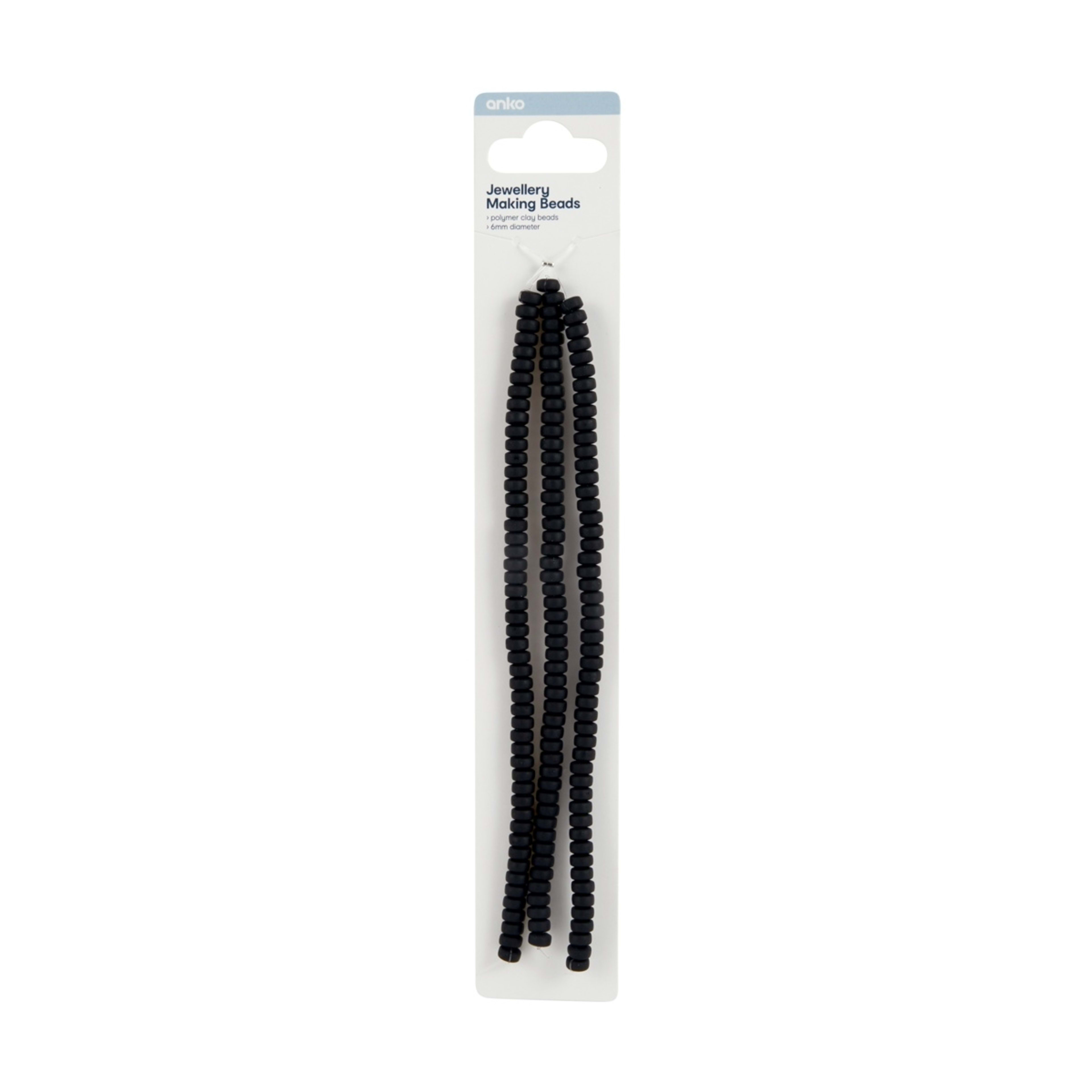 1 Jewellery Making Beads - Black, 1 of 2