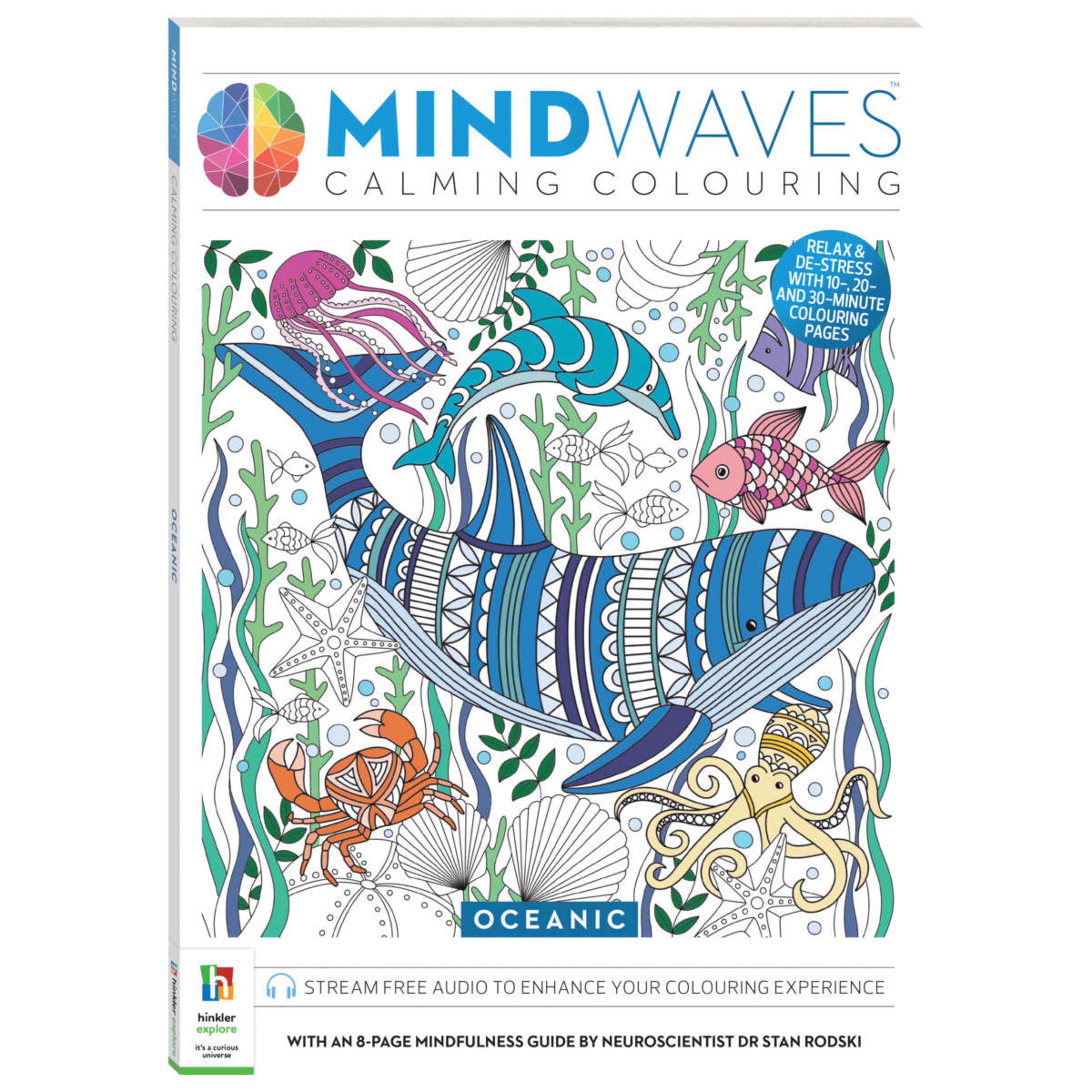 1 Mindwaves Calming Colouring: Oceanic - Book