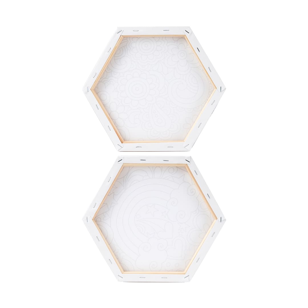 Hexagon Canvas Art Kit Assorted Kmart