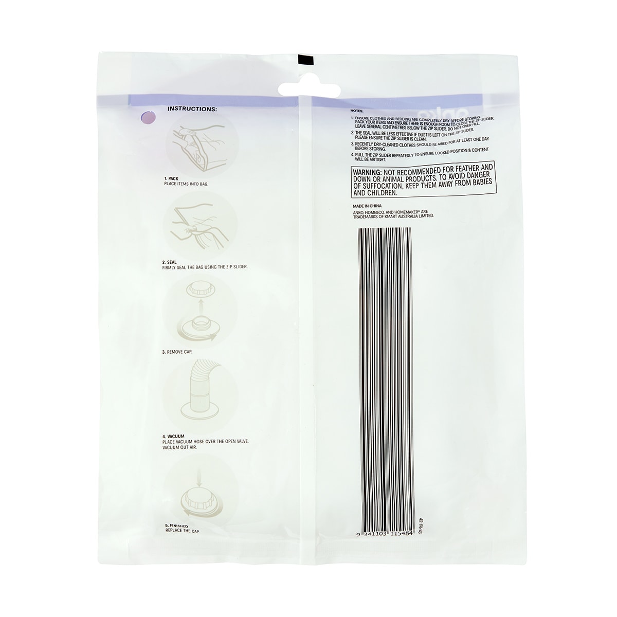 Storage Bags Medium, Set of 2 Kmart