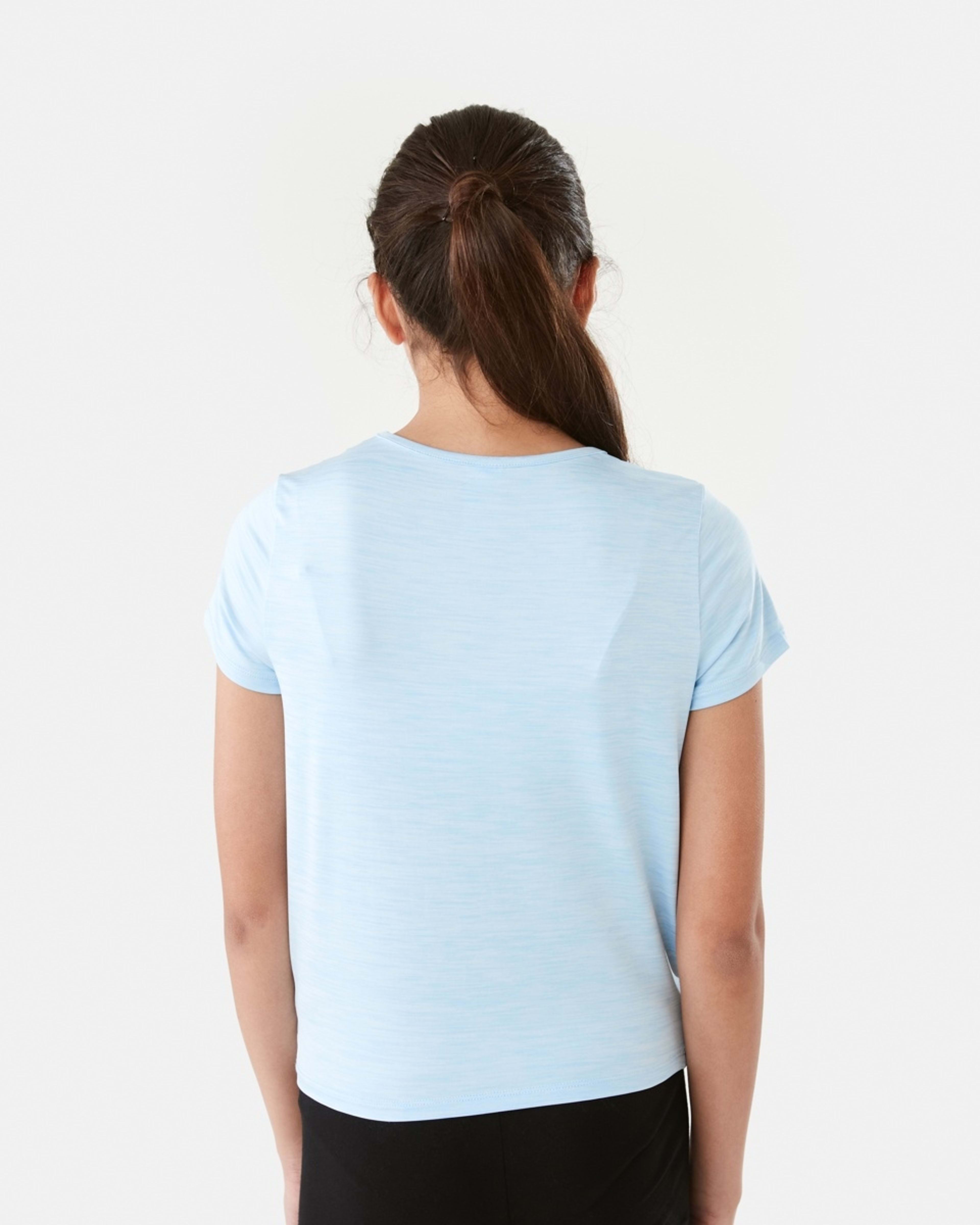 2 Active Kids Twist Front T-shirt Blu Marle, 2 of 9