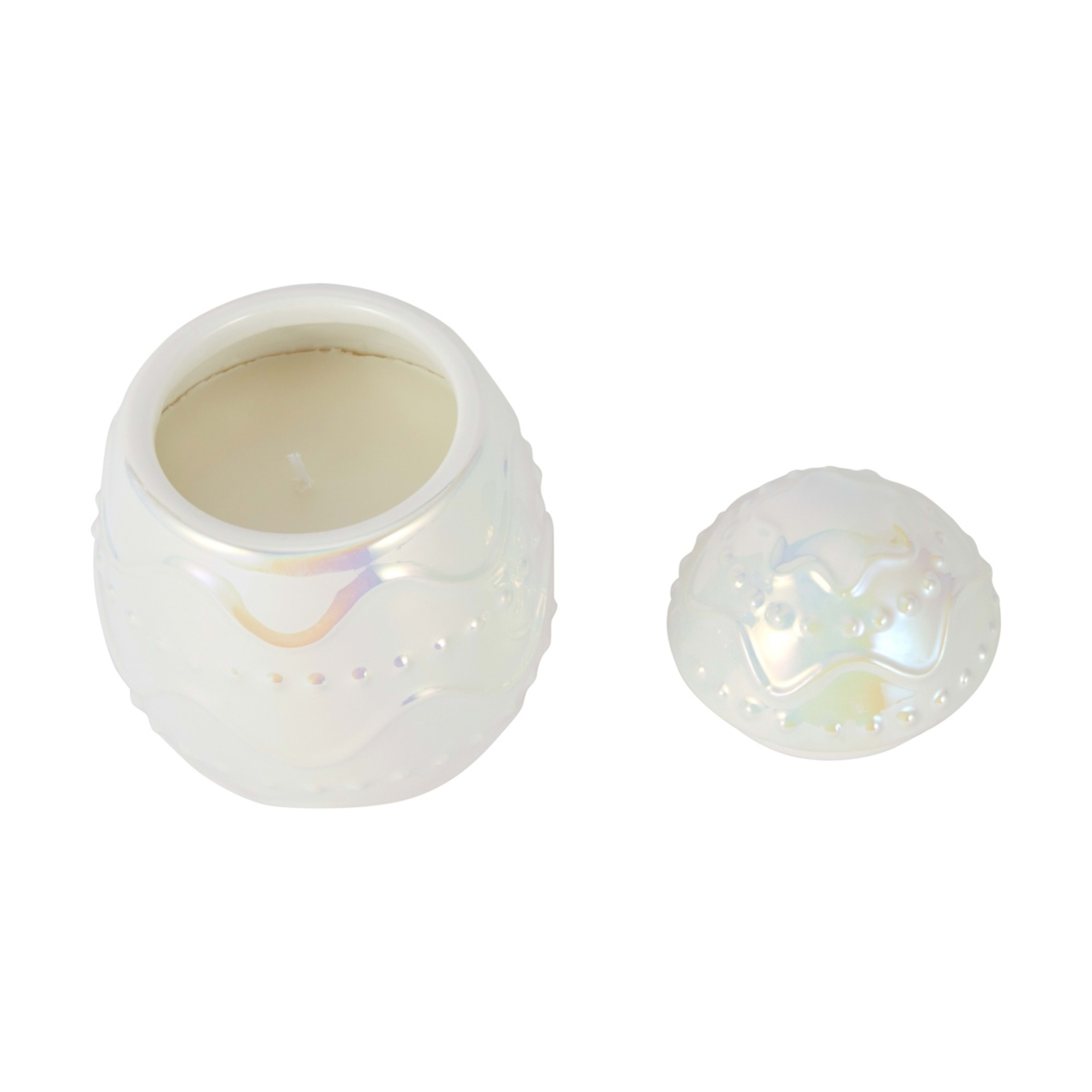 2 Iridescent Ceramic Egg Candle, 2 of 6