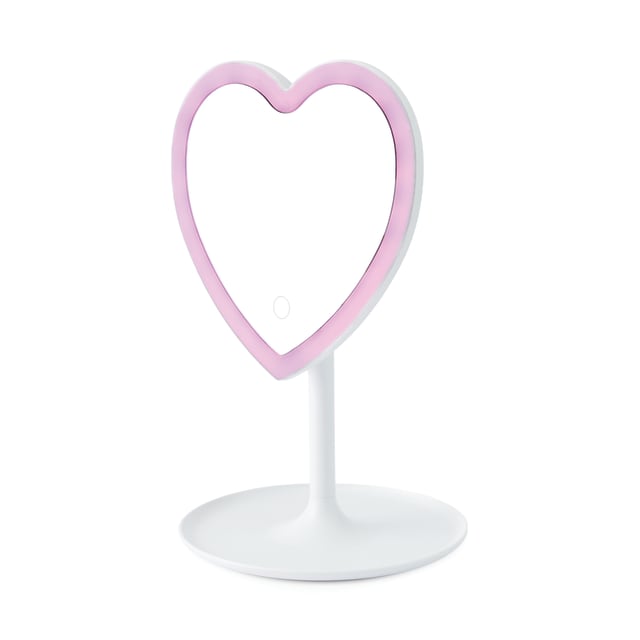 Heart Shaped LED Mirror Kmart
