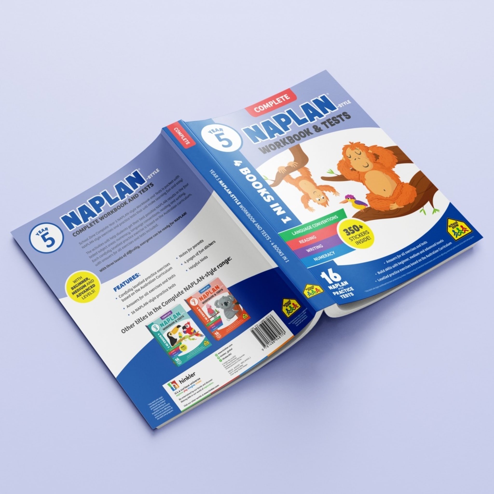 NaplanStyle Complete Workbook and Tests Year 5 4 Books in 1 Book