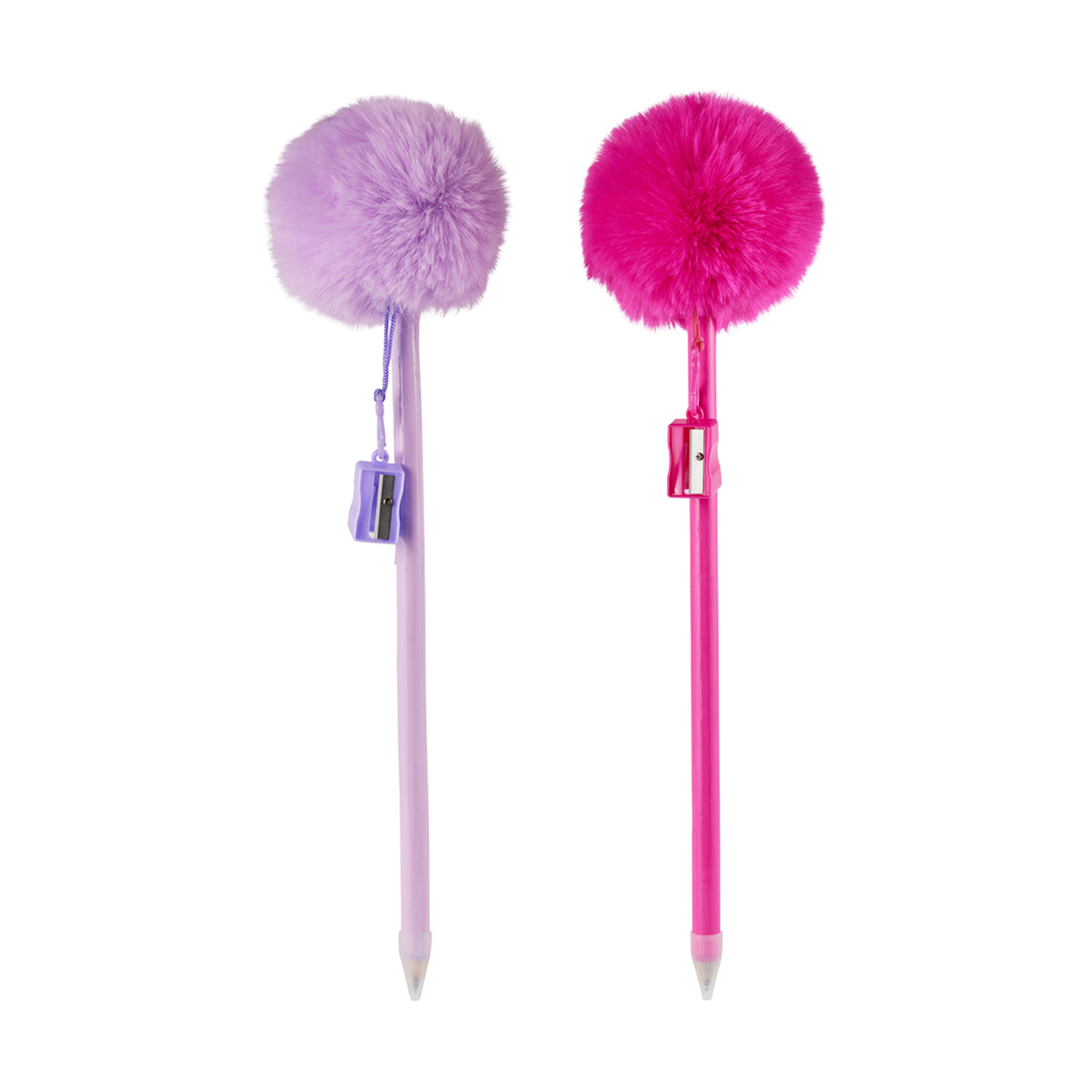 1 Jumbo Pom Pom Pencil with Sharpener - Assorted