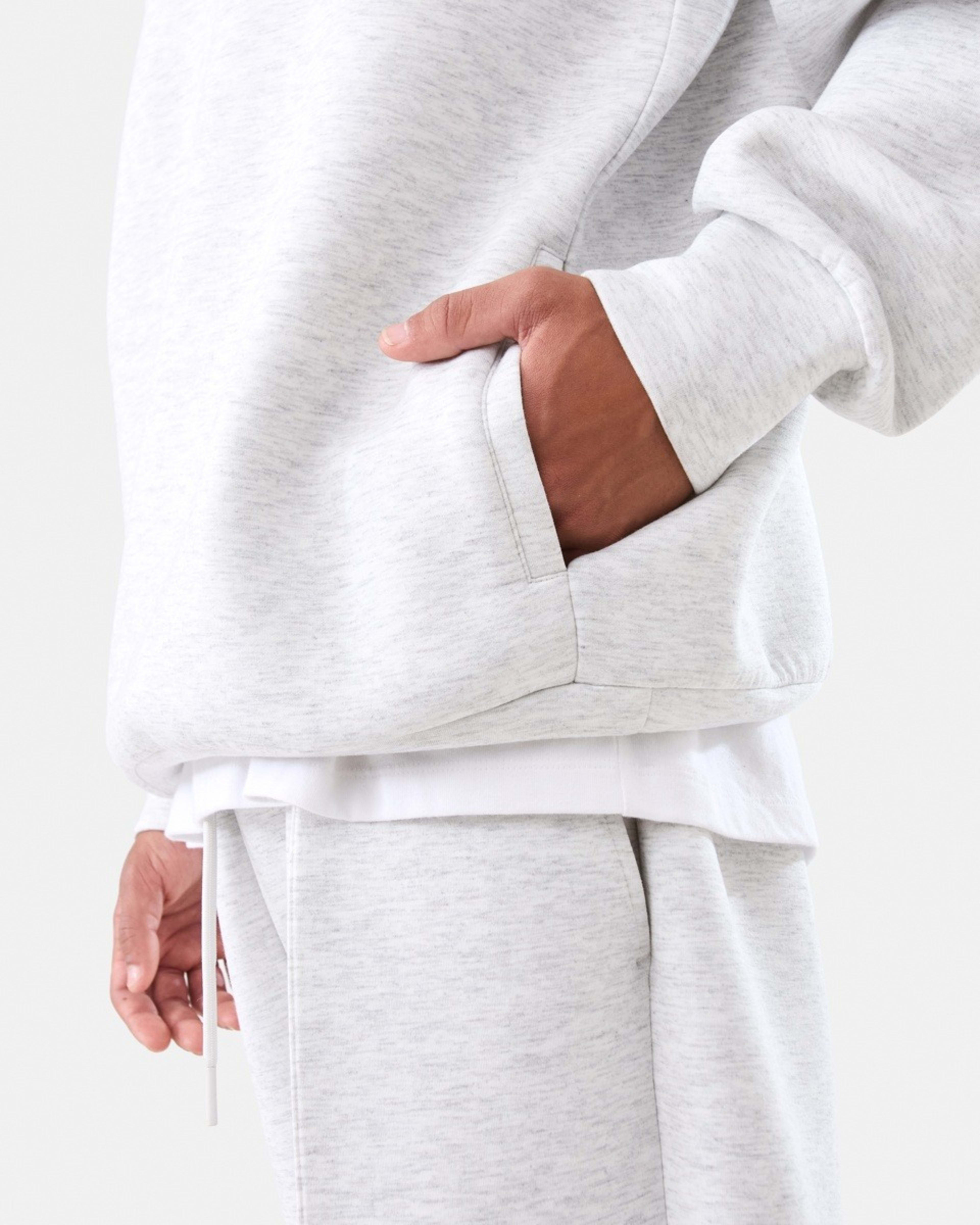 7 Oversized Scuba Hoodie WHITE MARLE, 7 of 7