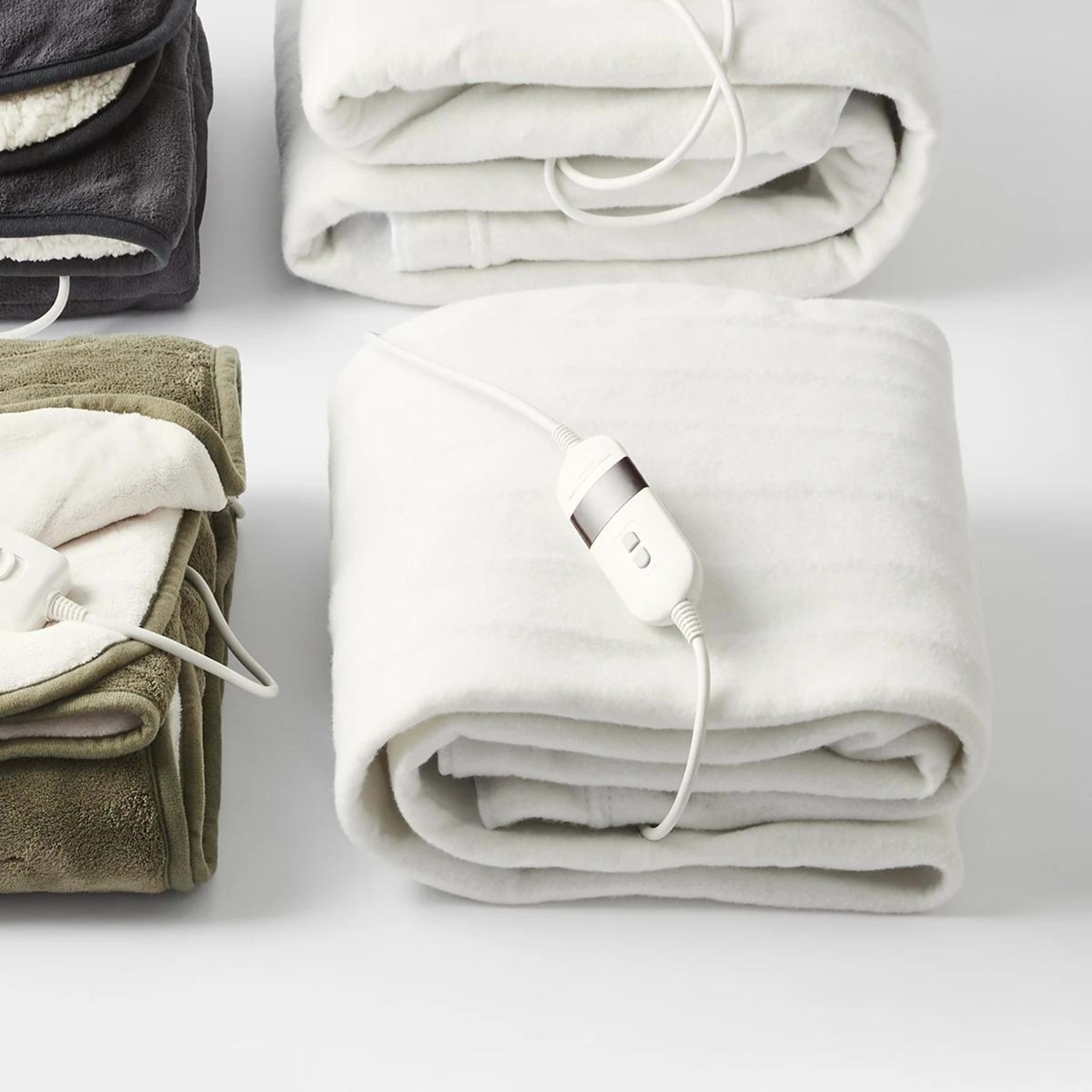 7 Fitted Electric Blanket - King Single Bed, White, 7 of 7