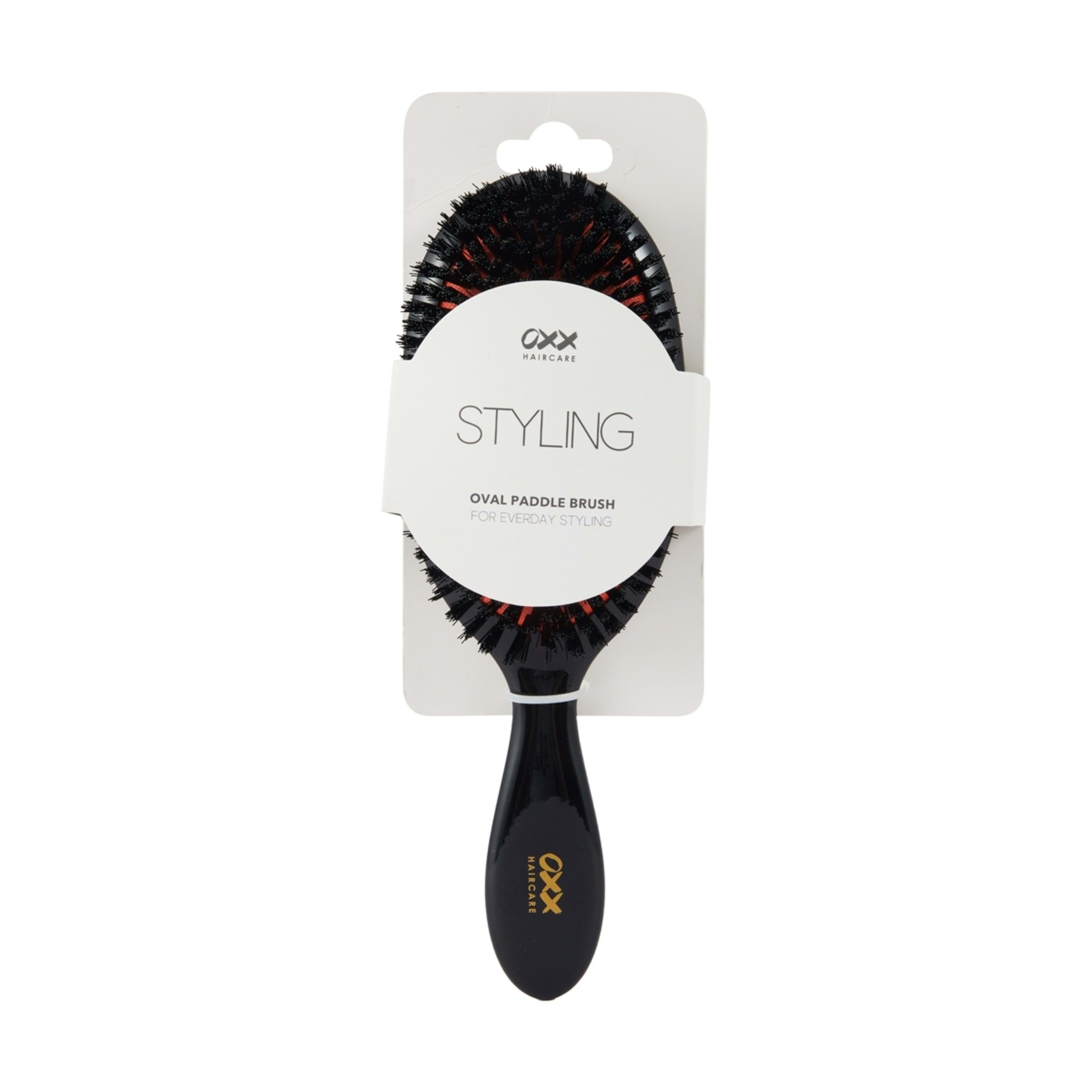 4 OXX Haircare Styling Oval Paddle Brush - Black and Orange, 4 of 4